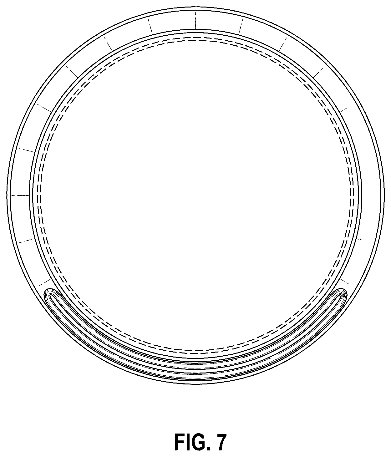 Patent USD1101176 Figure 7 – Ankle support with elastic band