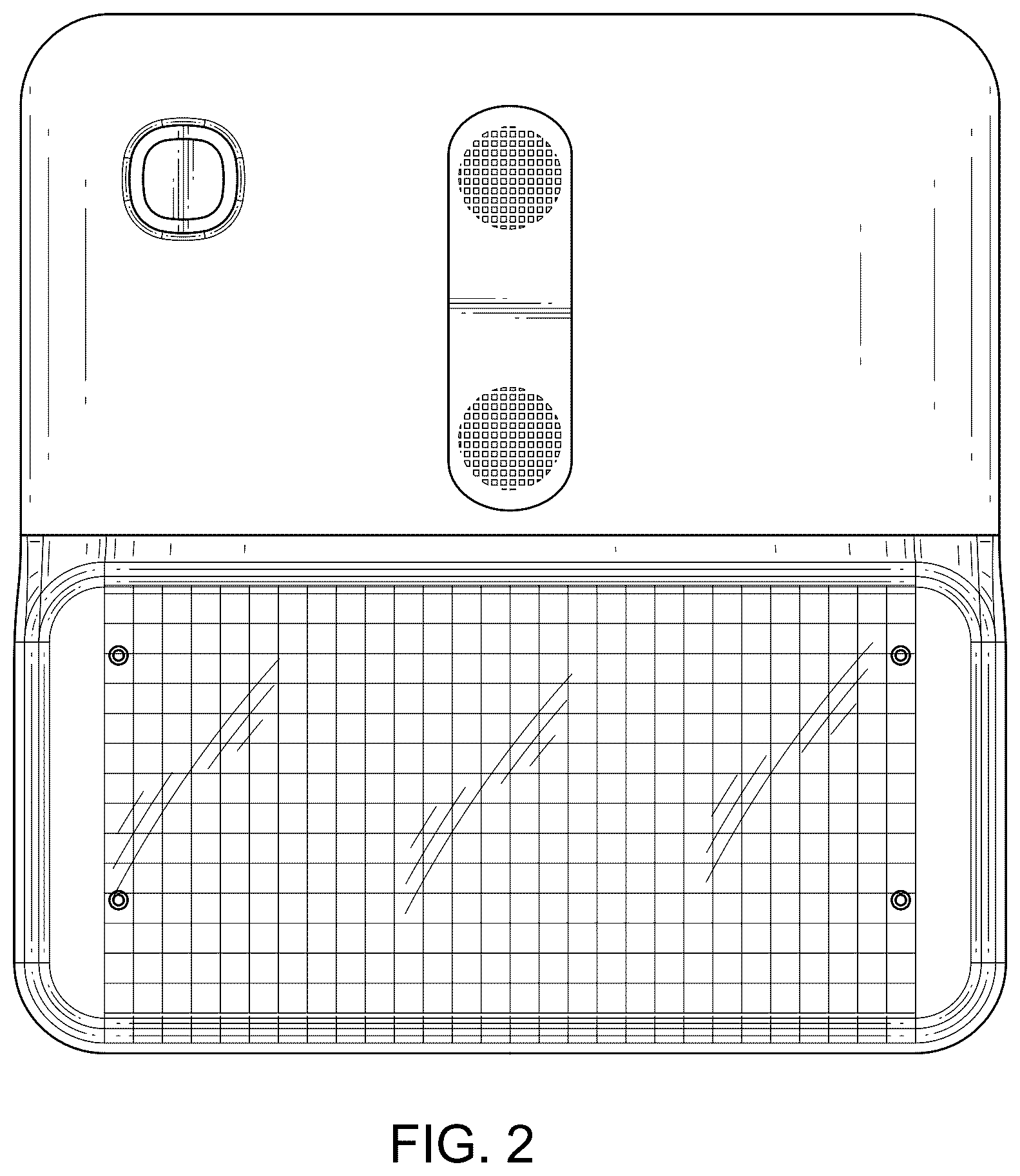 Patent USD1101195 Figure 2 – Roof with integrated solar panel