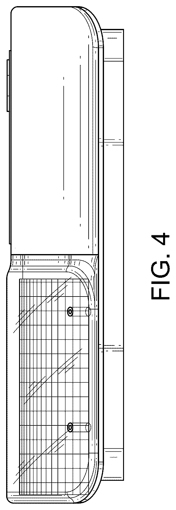 Patent USD1101195 Figure 4 – Roof with integrated solar panel