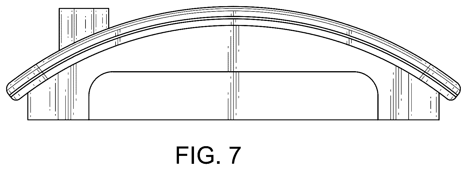 Patent USD1101195 Figure 7 – Roof with integrated solar panel