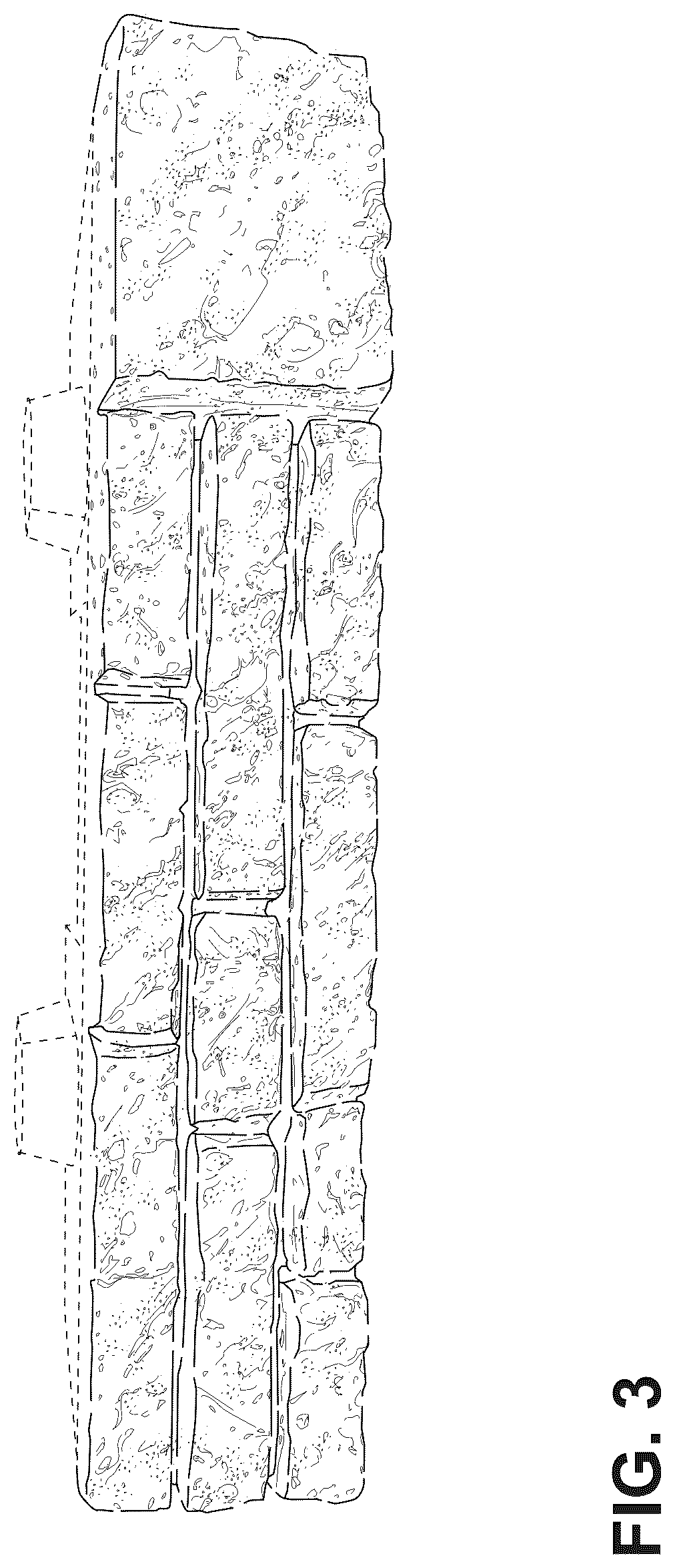Patent USD1101204 Figure 3 – Textured front face wall block