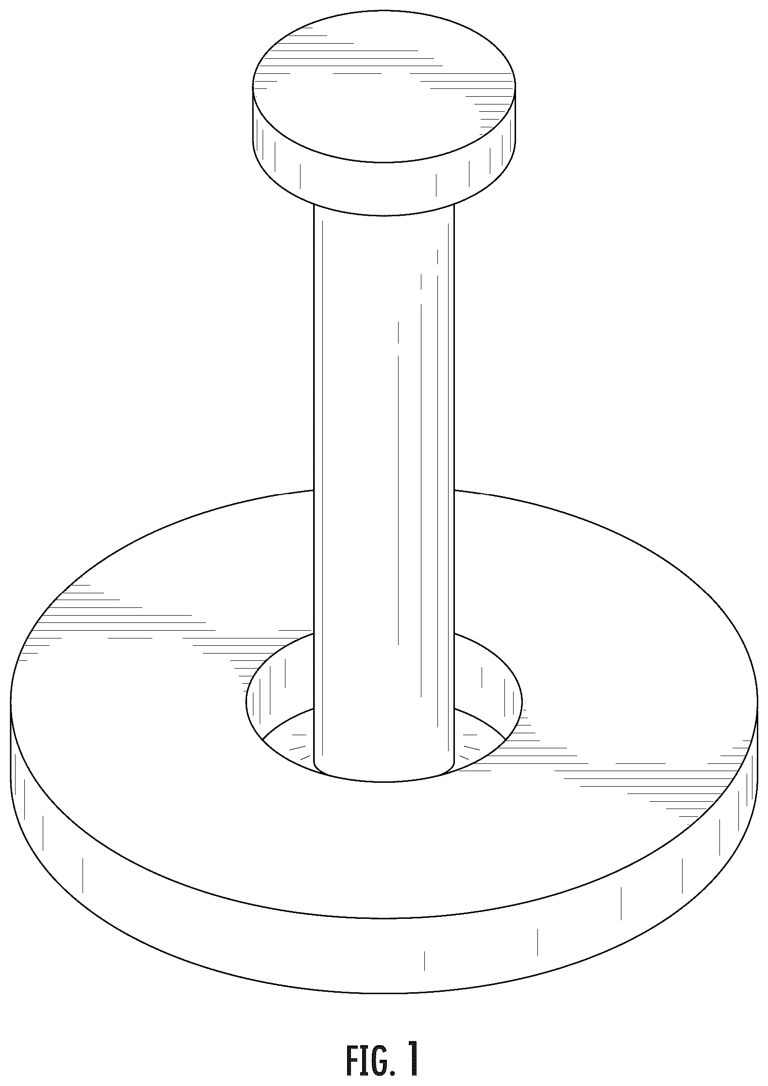 Patent USD1101210 — Lifting pin with annular plate — Figure 1