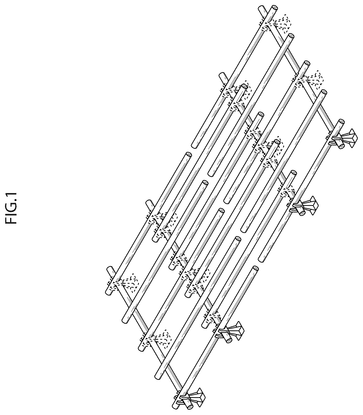 Patent USD1101217 Figure 1 – Re-bar foundation support