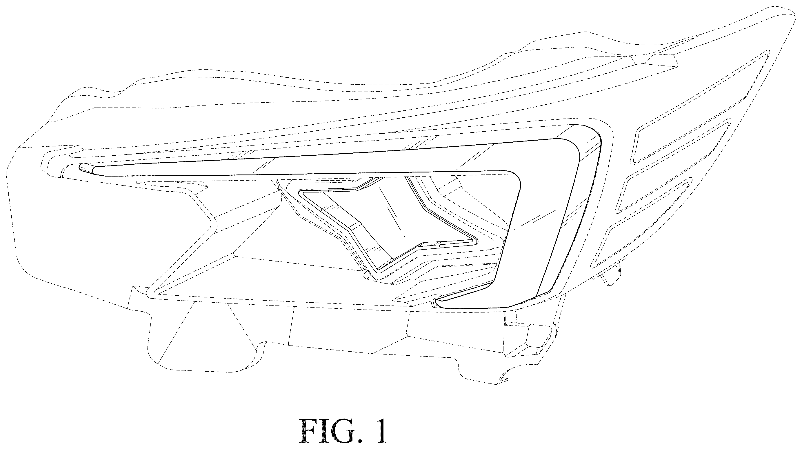 Patent USD1101230 Figure 1 – Vehicle lamp