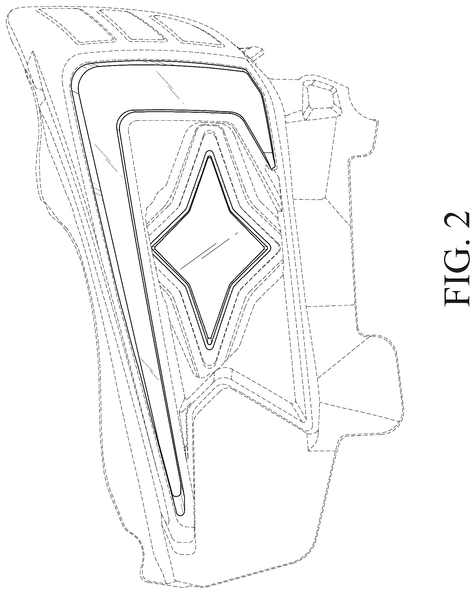 Patent USD1101230 Figure 2 – Vehicle lamp