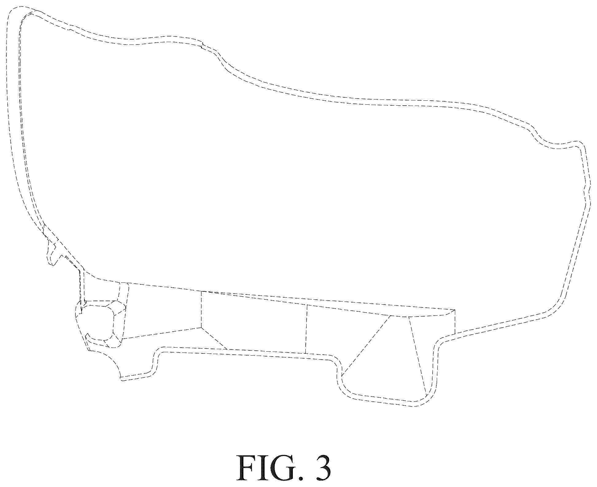 Patent USD1101230 Figure 3 – Vehicle lamp
