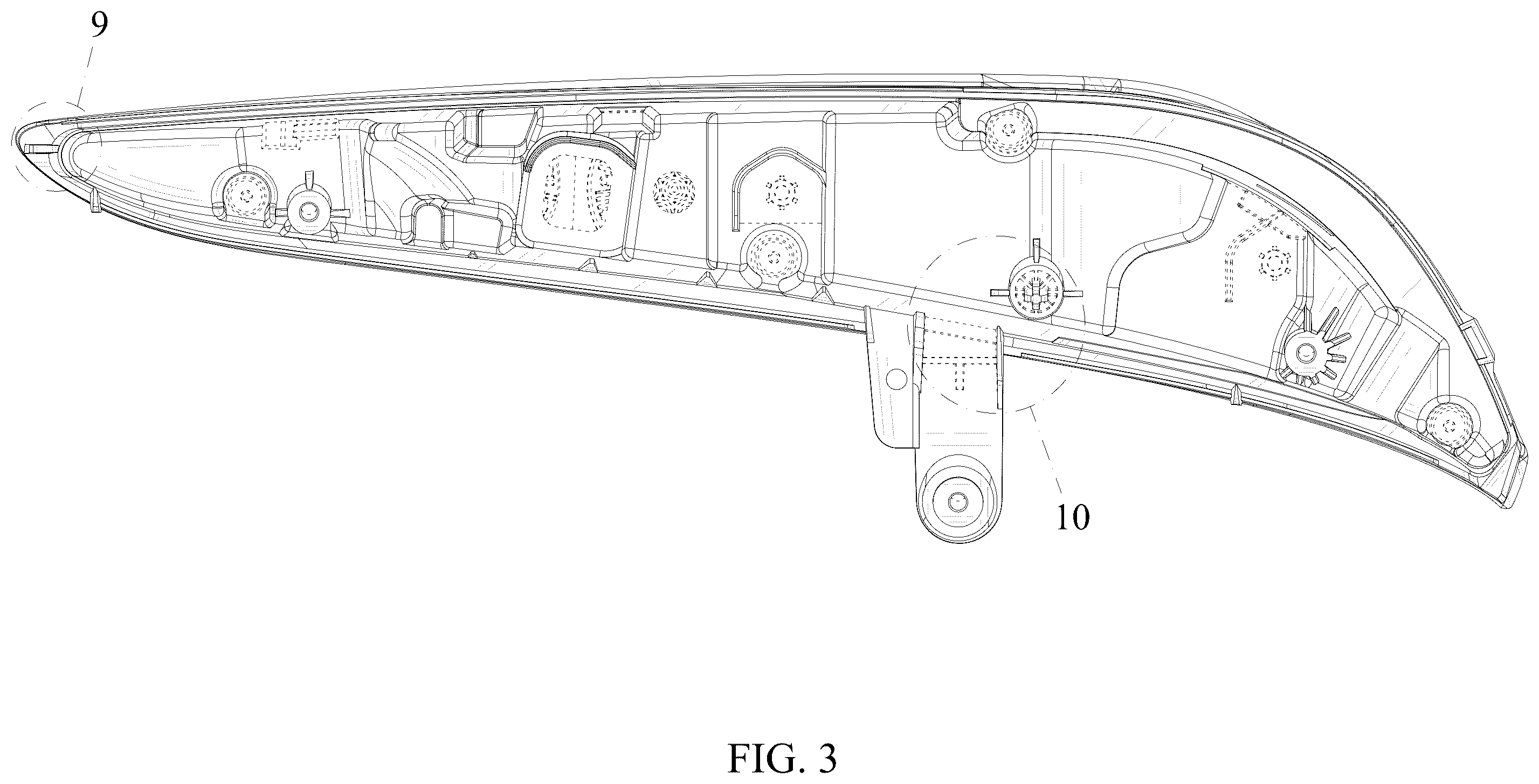 Patent USD1101231 Figure 3 – Automative light