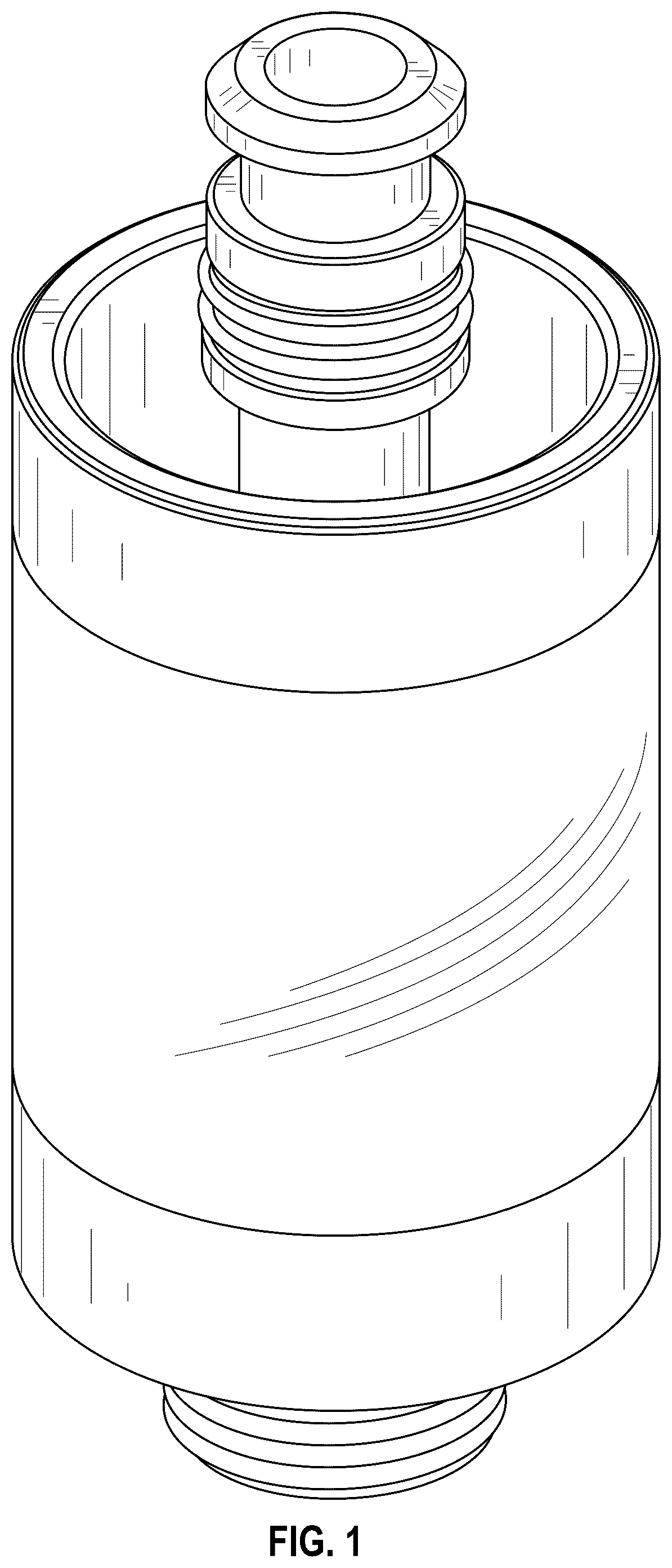 Patent USD1101255 Figure 1 – Vaping cartridge