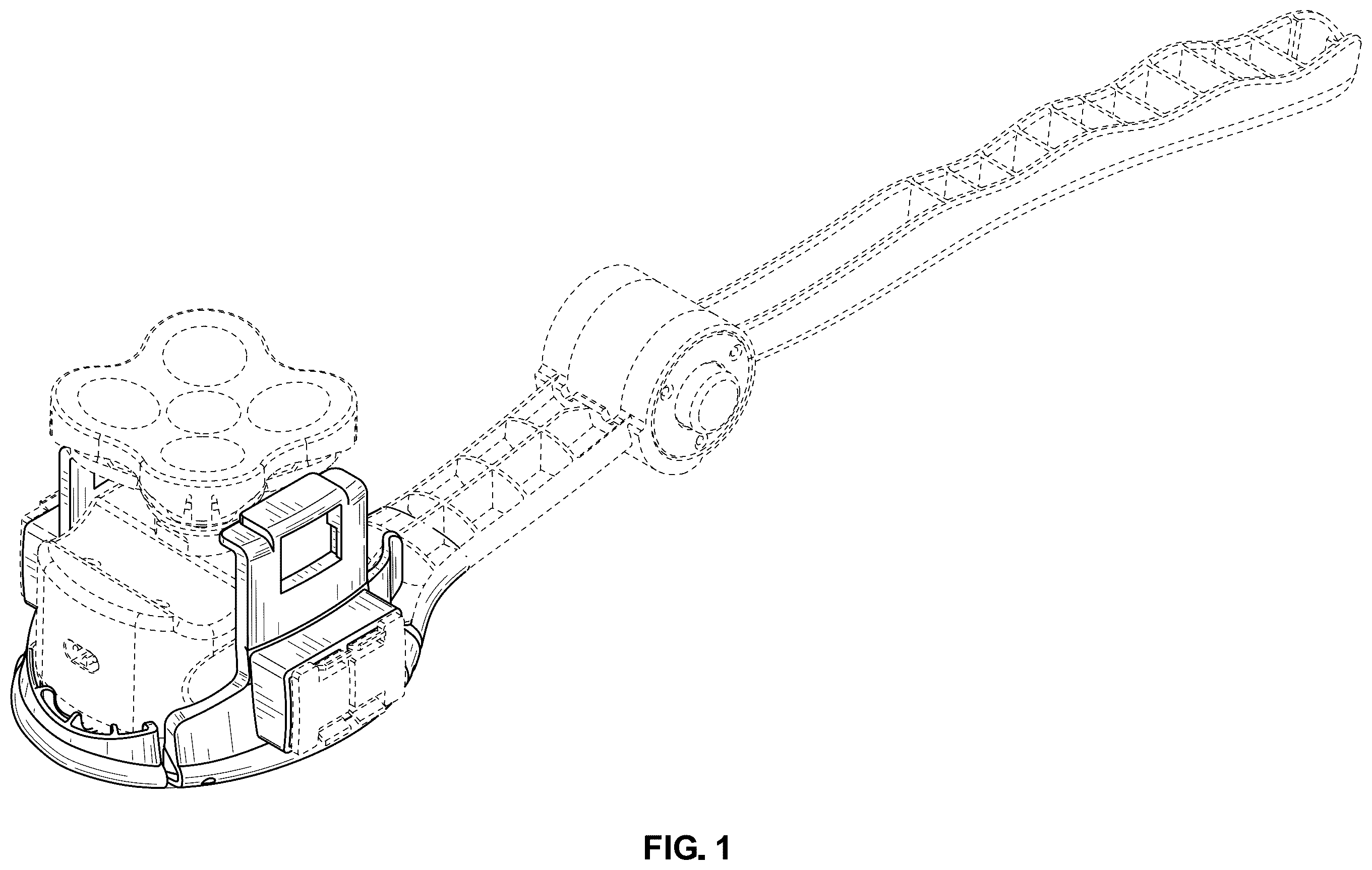 Patent USD1101267 Figure 1 – Holder for electric shaver