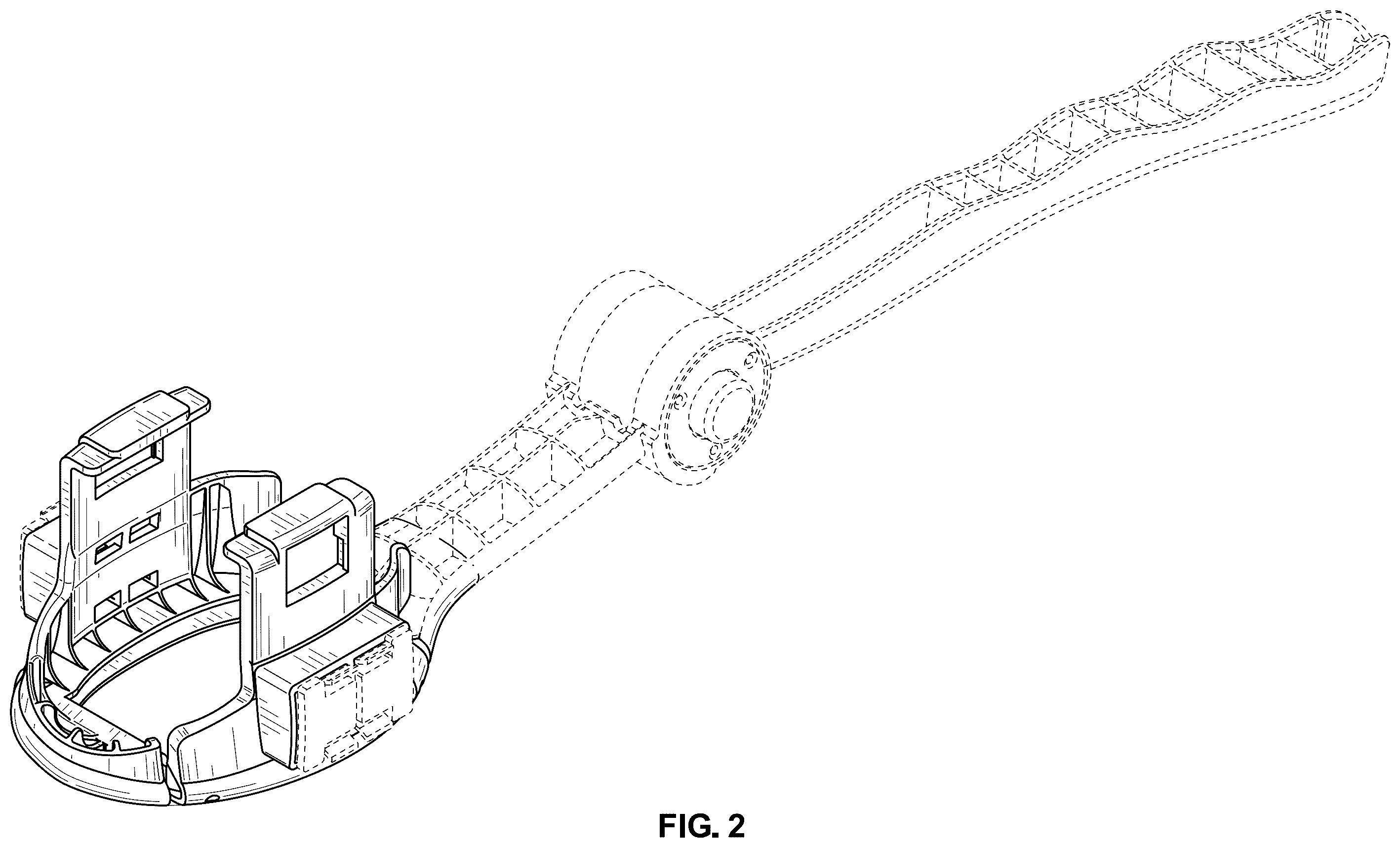 Patent USD1101267 Figure 2 – Holder for electric shaver