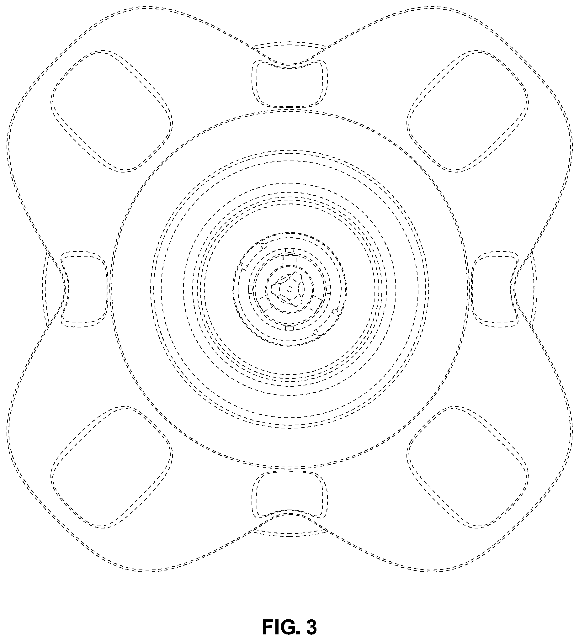 Patent USD1101270 Figure 3 – Electric shaver head