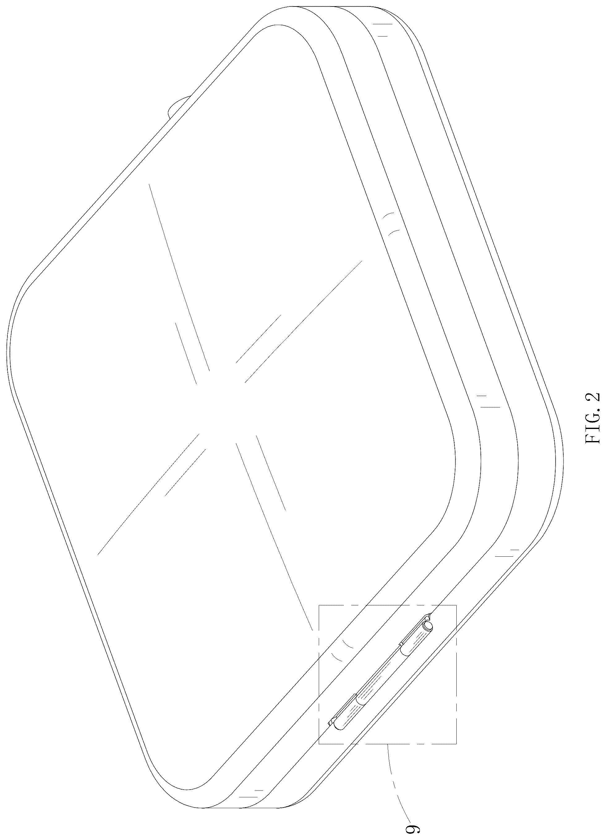 Patent USD1101275 Figure 2 – Mirror