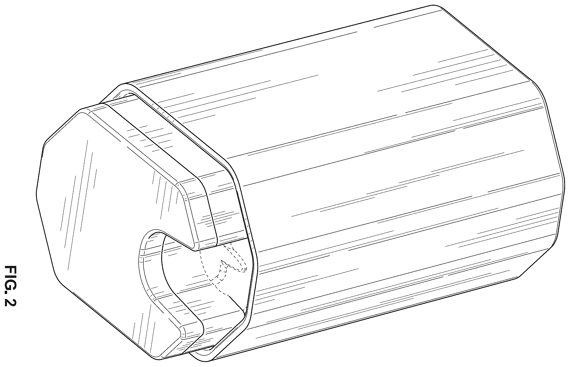 Patent USD1101276 Figure 2 – Sleeve container for cosmetic sachets