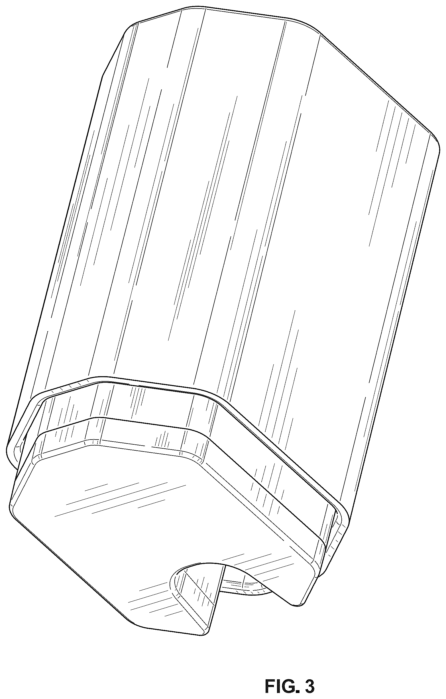 Patent USD1101276 Figure 3 – Sleeve container for cosmetic sachets