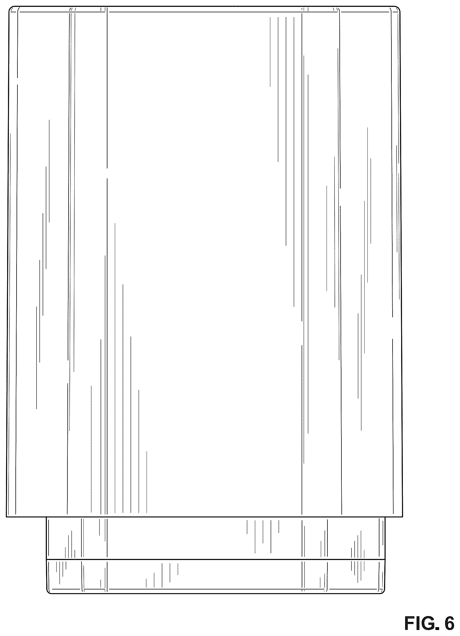 Patent USD1101276 Figure 6 – Sleeve container for cosmetic sachets