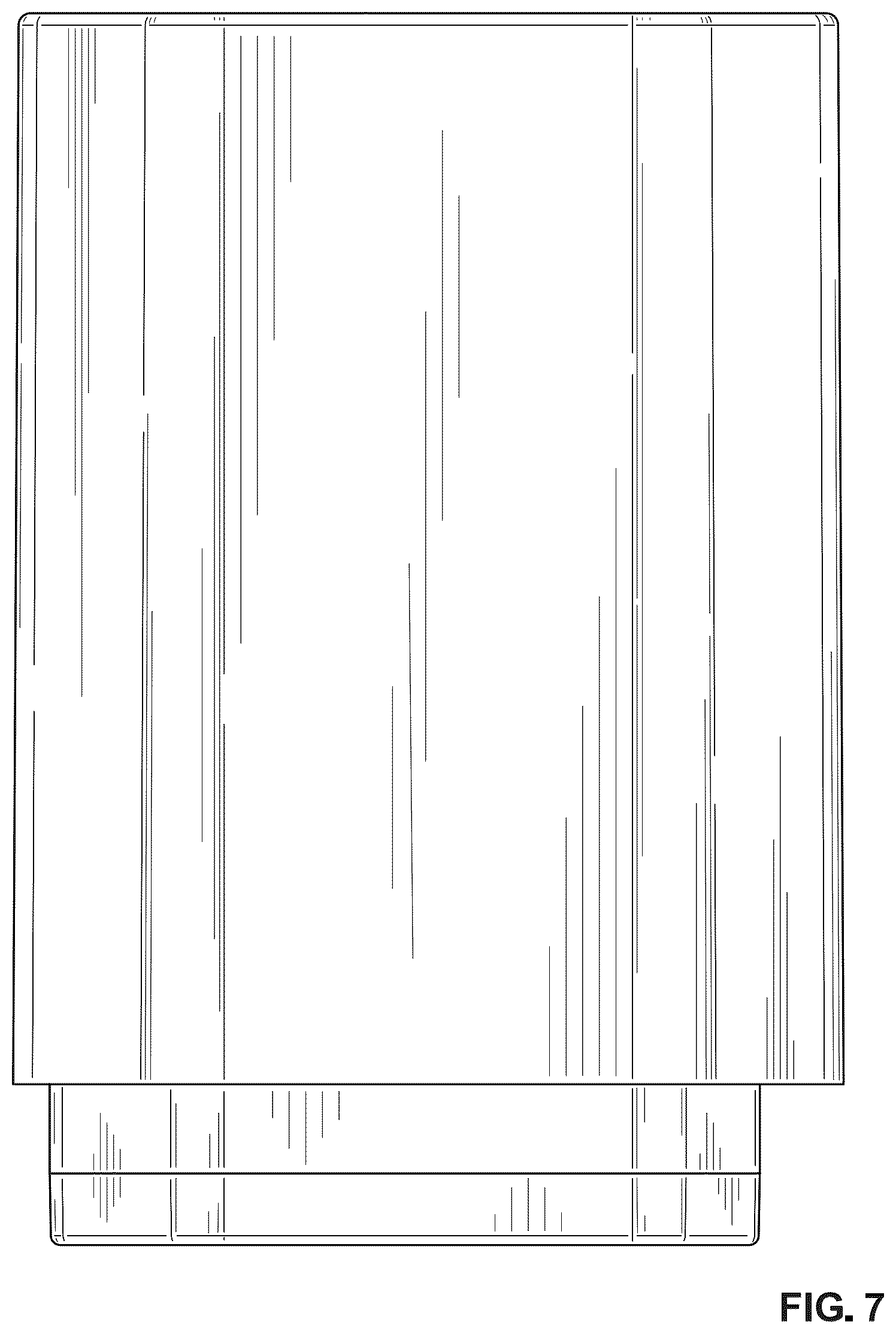 Patent USD1101276 Figure 7 – Sleeve container for cosmetic sachets