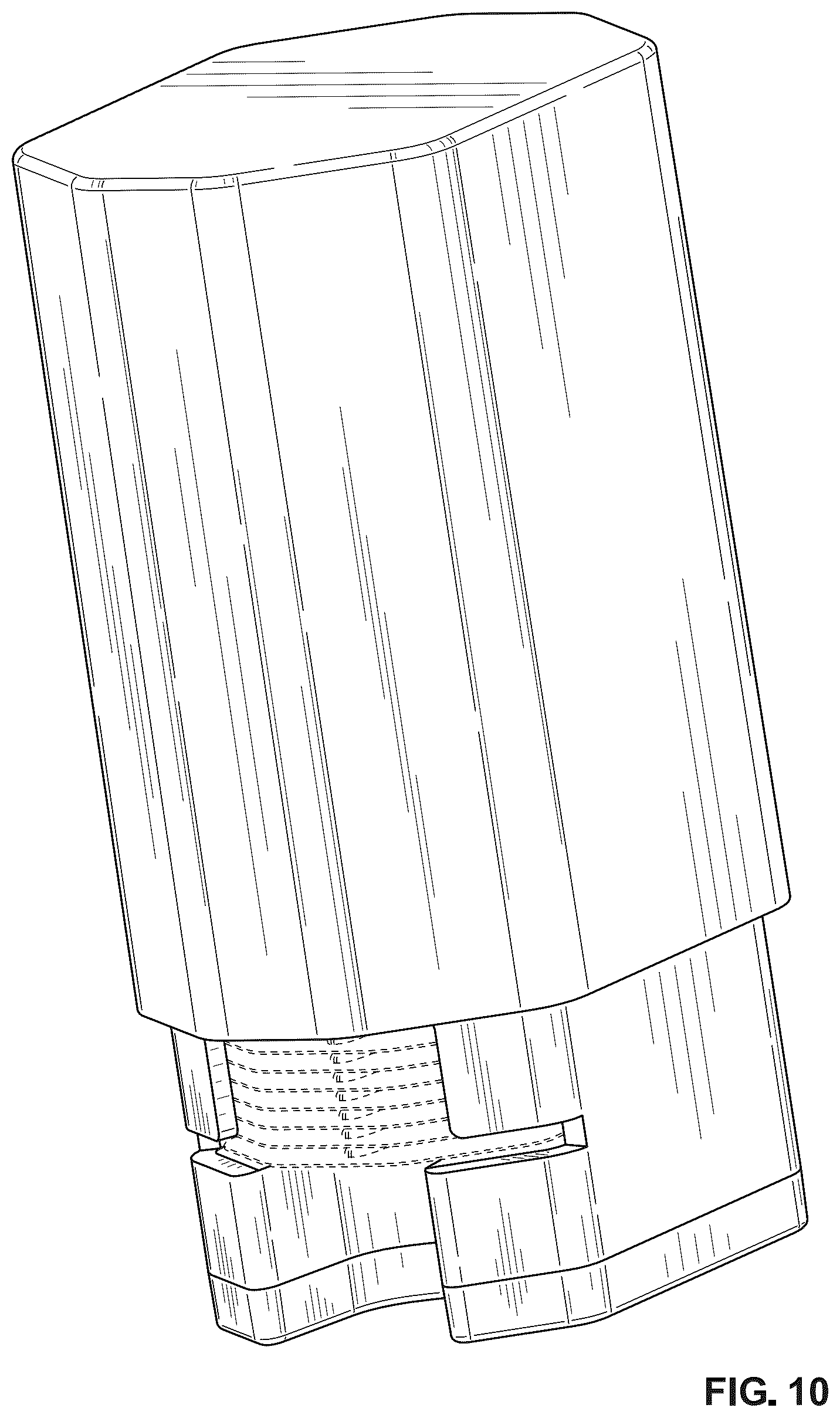 Patent USD1101276 Figure 10 – Sleeve container for cosmetic sachets