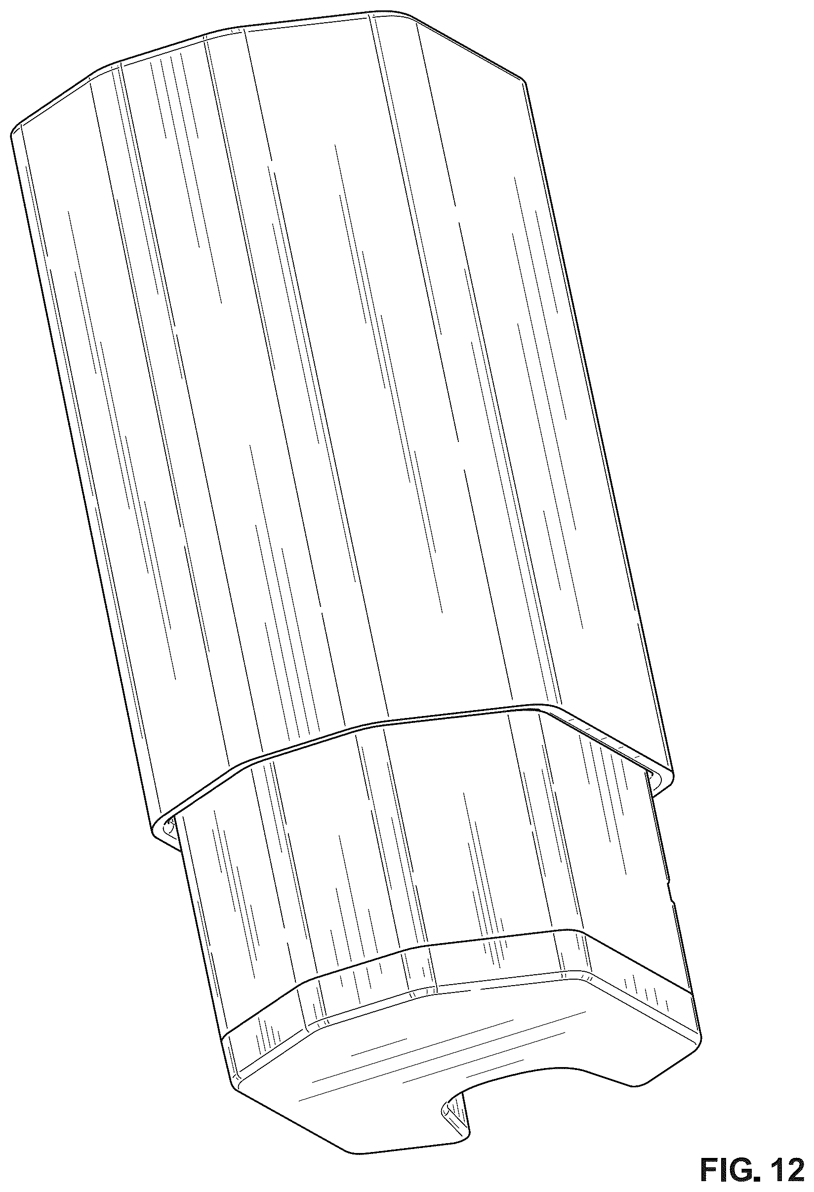 Patent USD1101276 Figure 12 – Sleeve container for cosmetic sachets