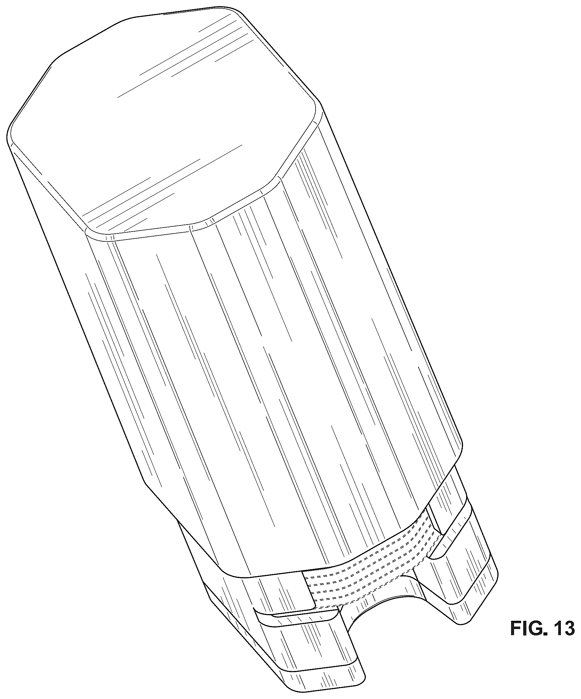 Patent USD1101276 Figure 13 – Sleeve container for cosmetic sachets