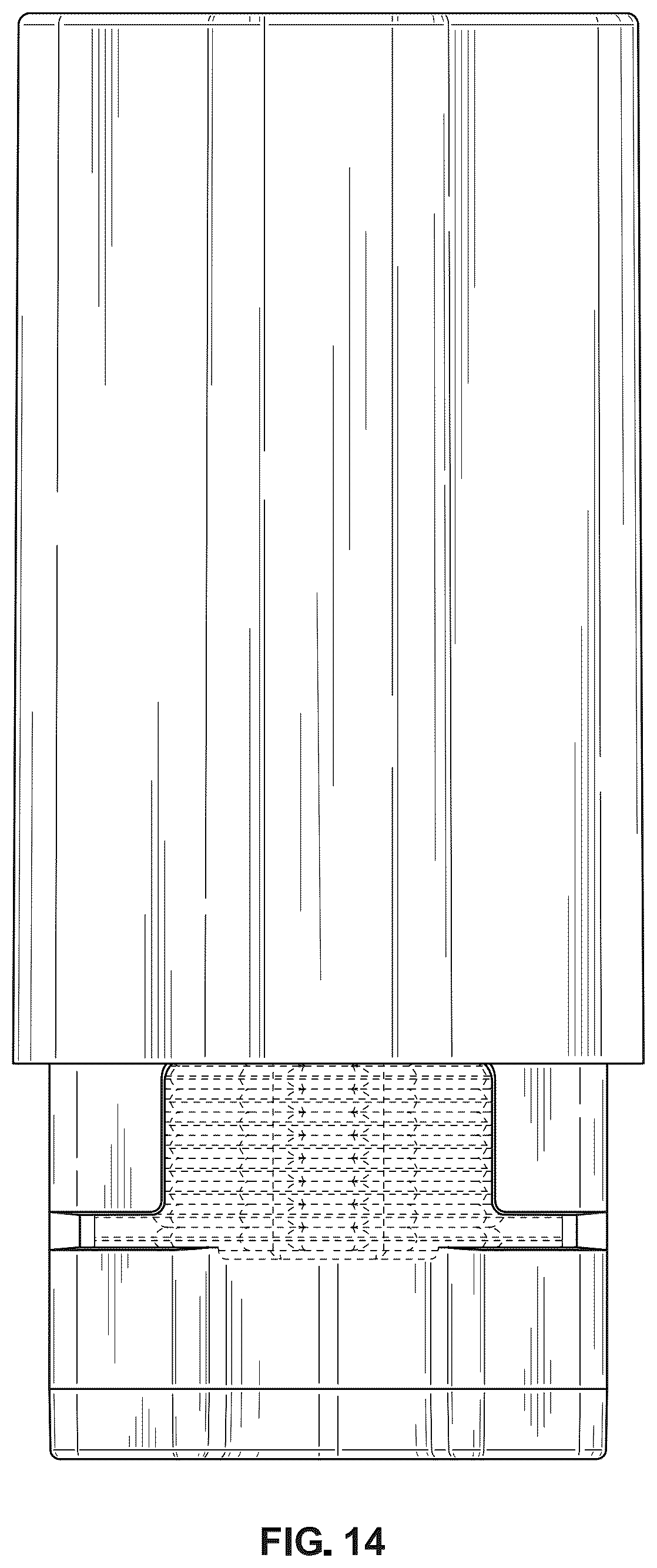 Patent USD1101276 Figure 14 – Sleeve container for cosmetic sachets
