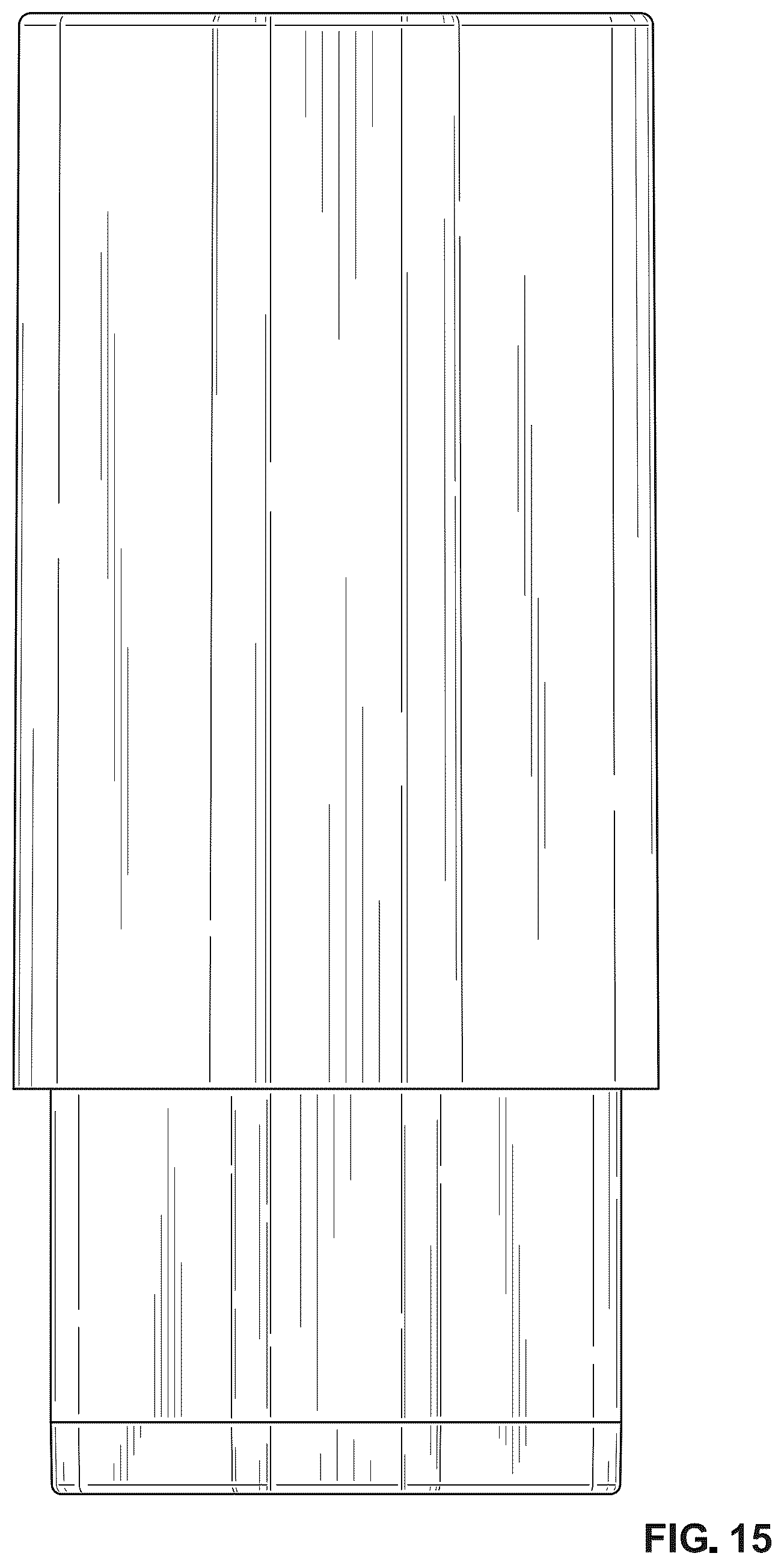 Patent USD1101276 Figure 15 – Sleeve container for cosmetic sachets