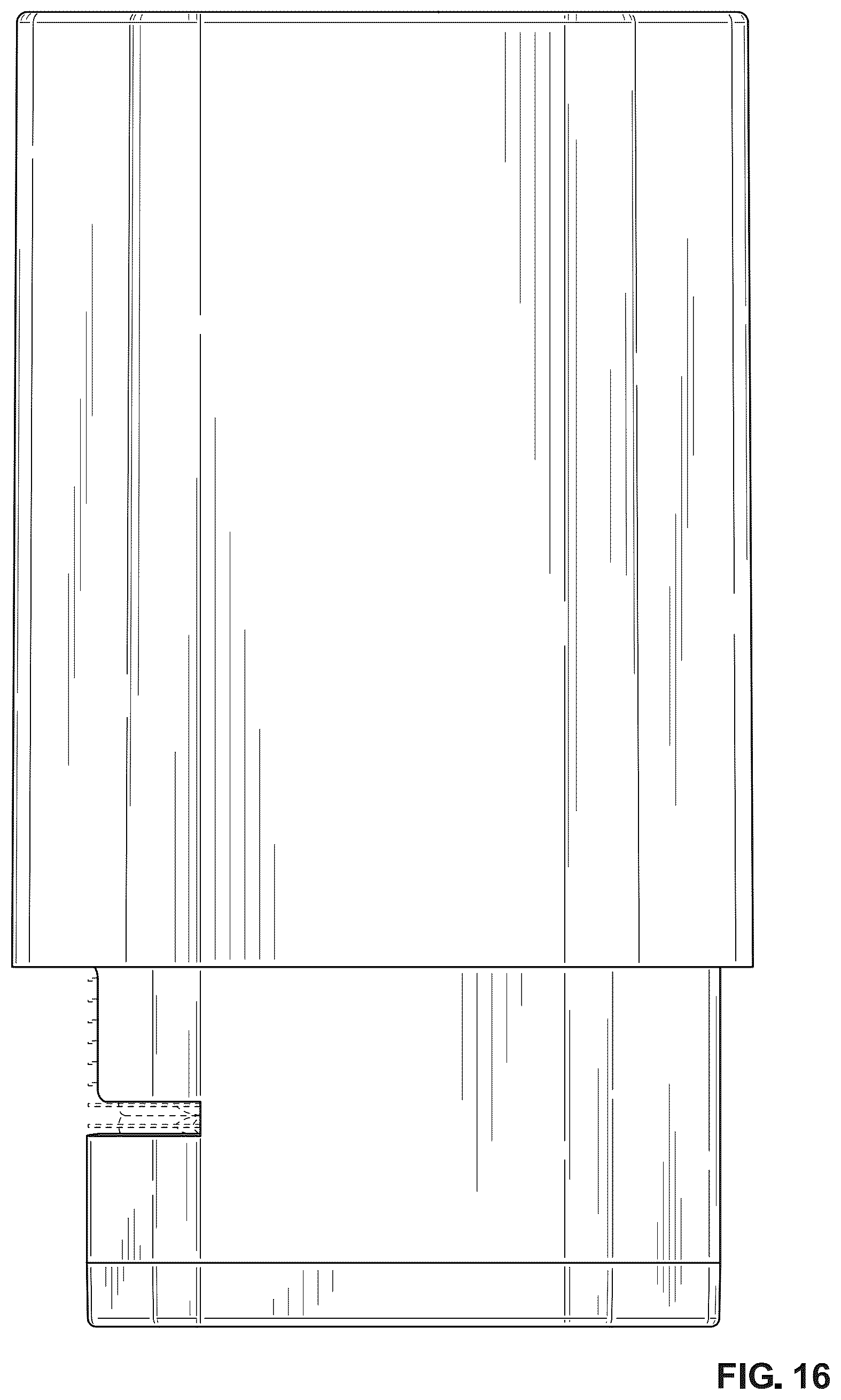 Patent USD1101276 Figure 16 – Sleeve container for cosmetic sachets