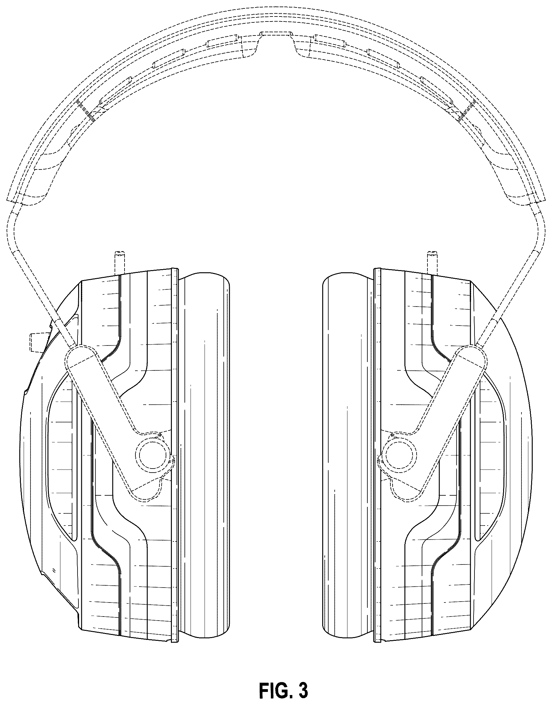 Patent USD1101287 Figure 3 – Hearing protection cups