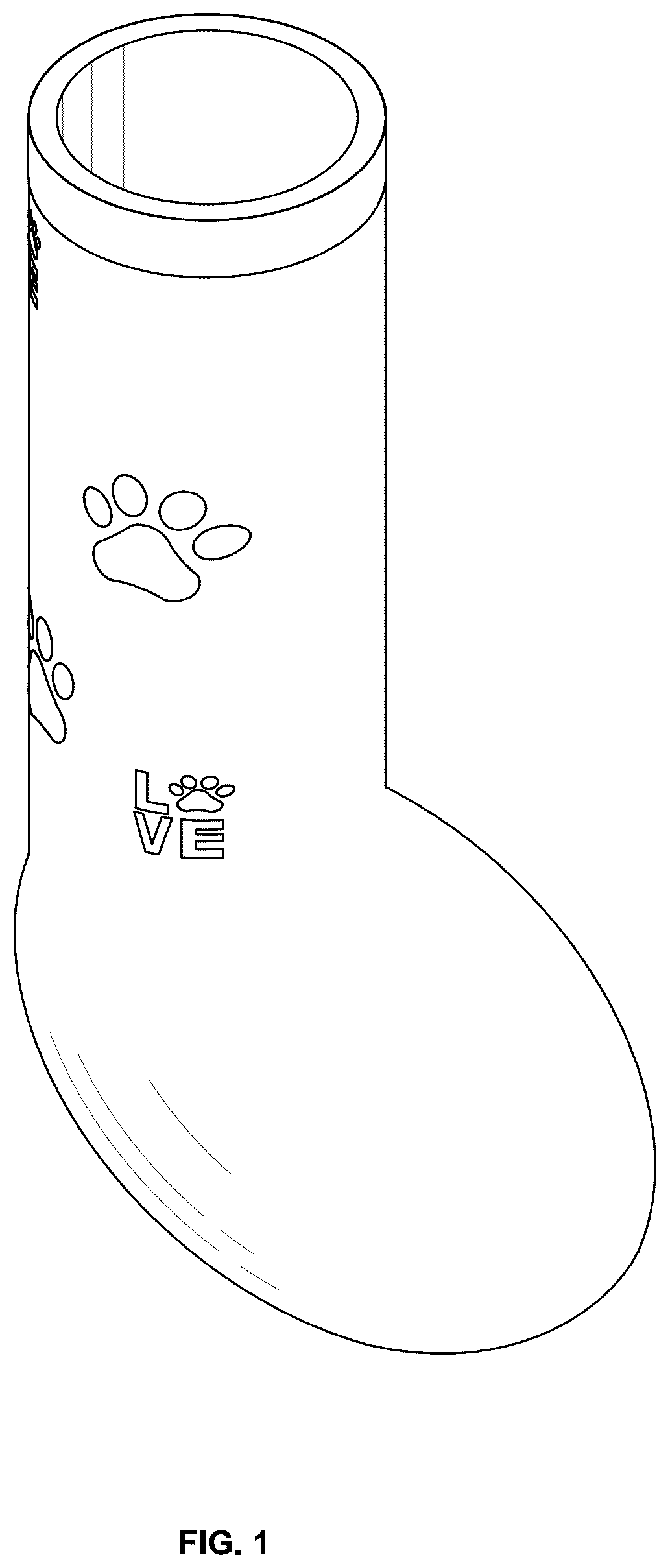 Patent USD1101296 — Animal paw glove — Figure 1