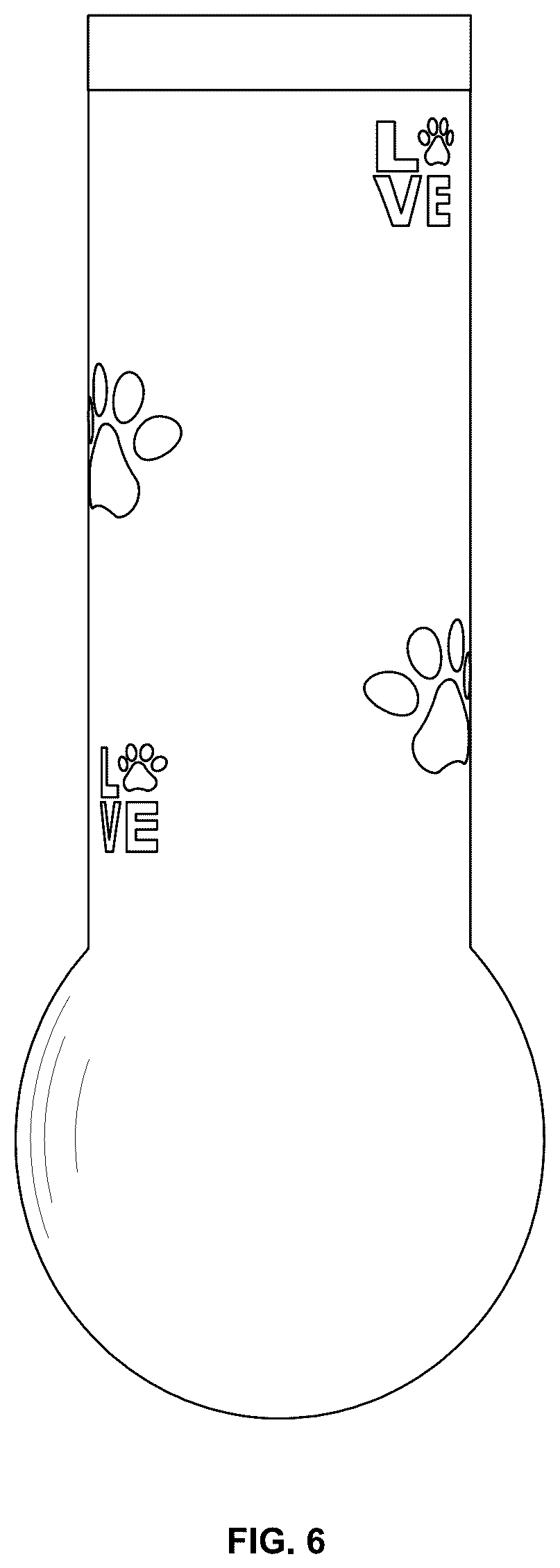 Patent USD1101296 Figure 5 – Animal paw glove