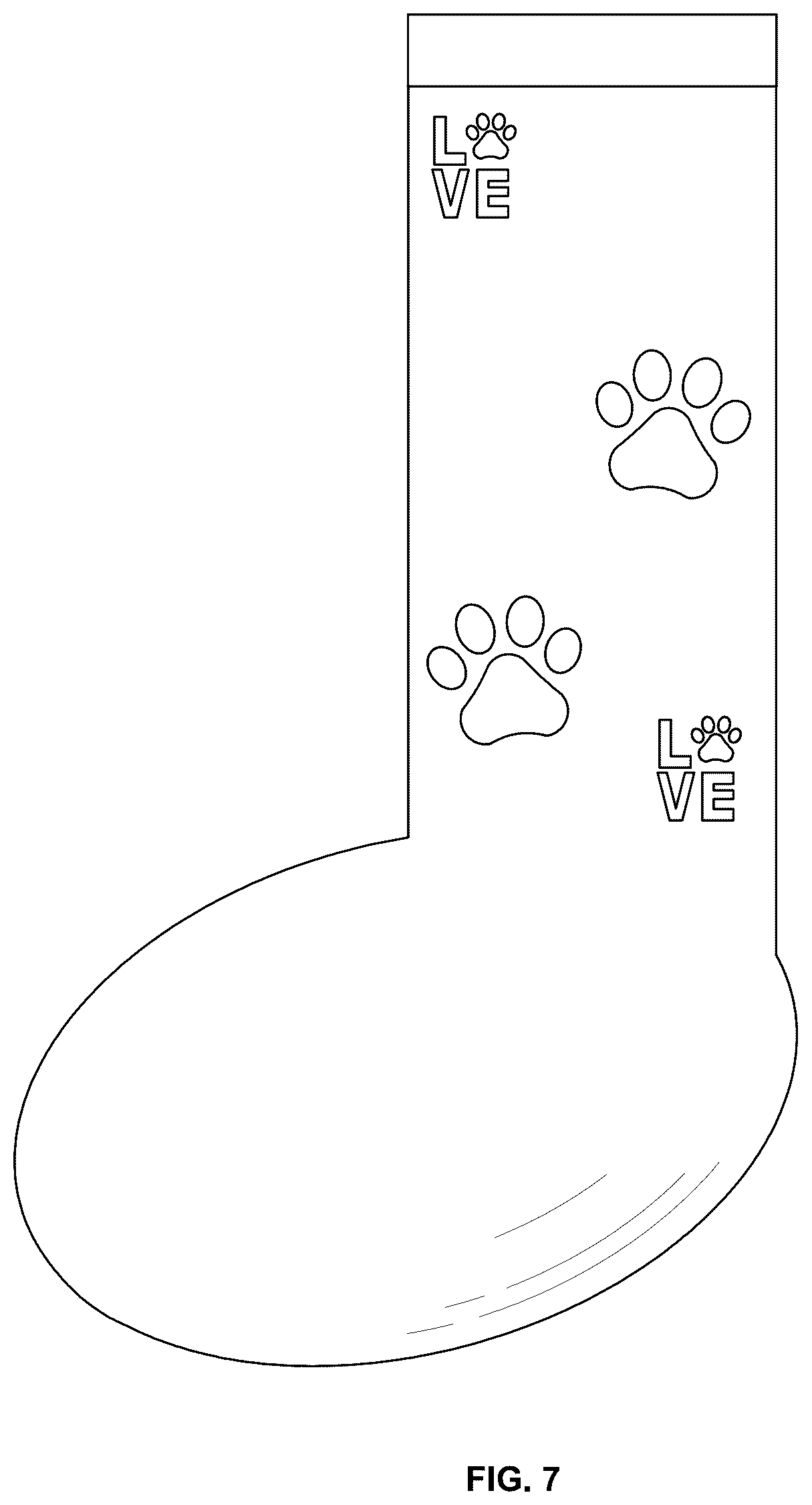 Patent USD1101296 Figure 6 – Animal paw glove