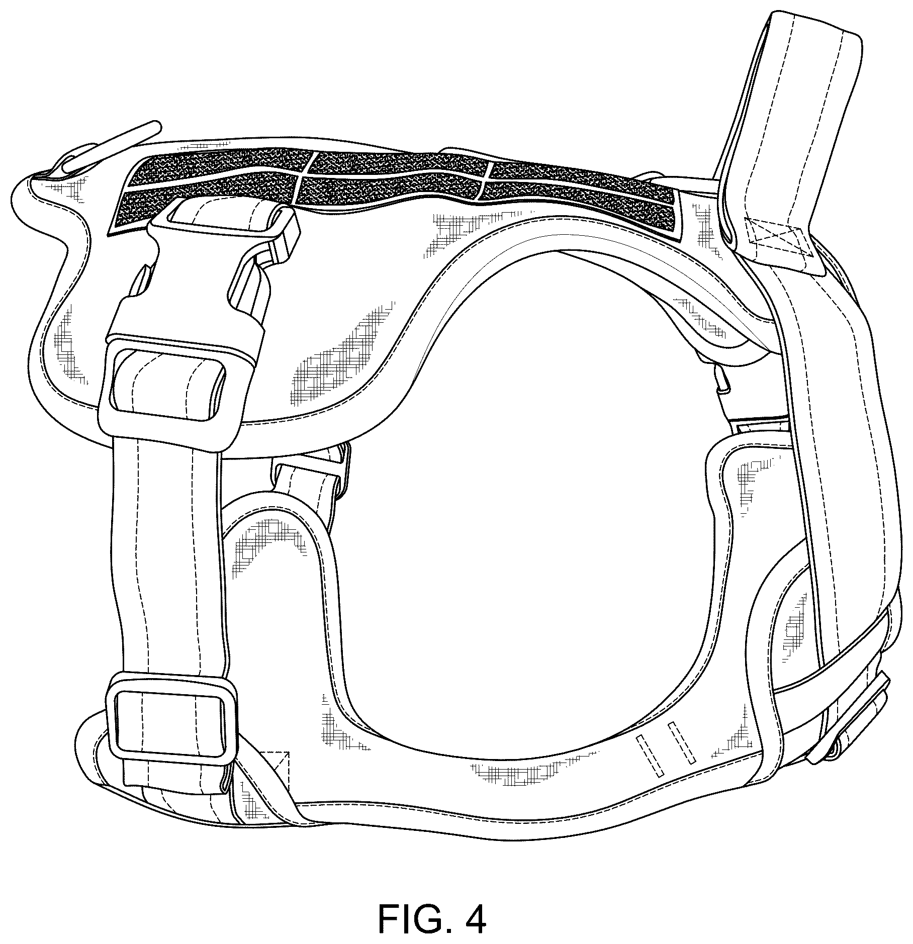 Patent USD1101298 Figure 4 – Tactical dog harness