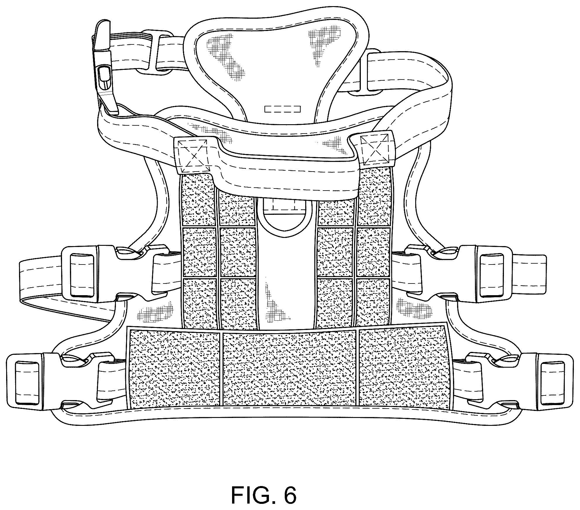 Patent USD1101303 Figure 6 – Tactical dog harness