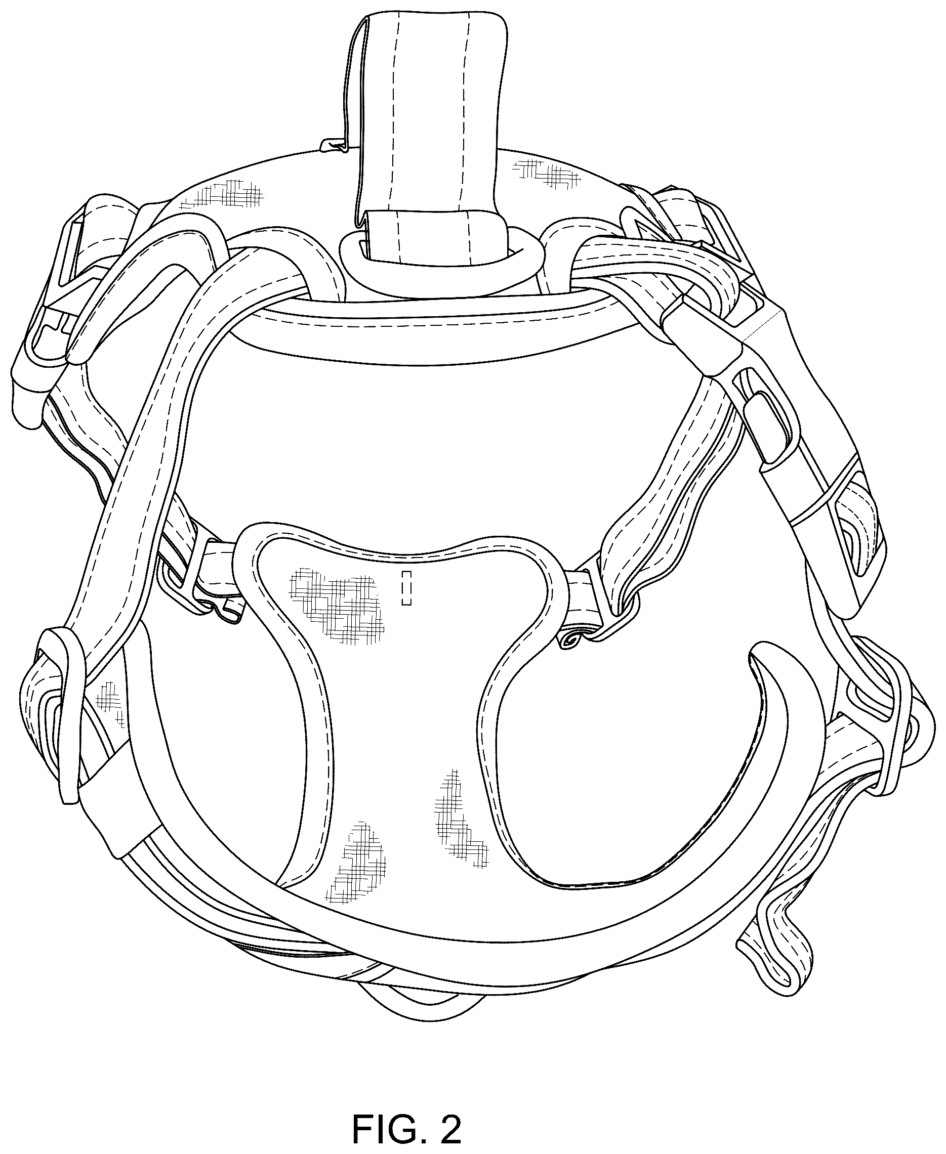 Patent USD1101307 Figure 2 – No-pull dog harness