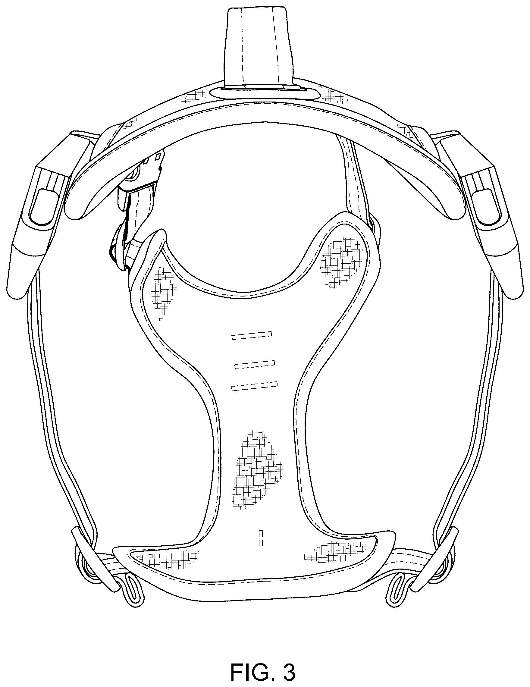 Patent USD1101307 Figure 3 – No-pull dog harness