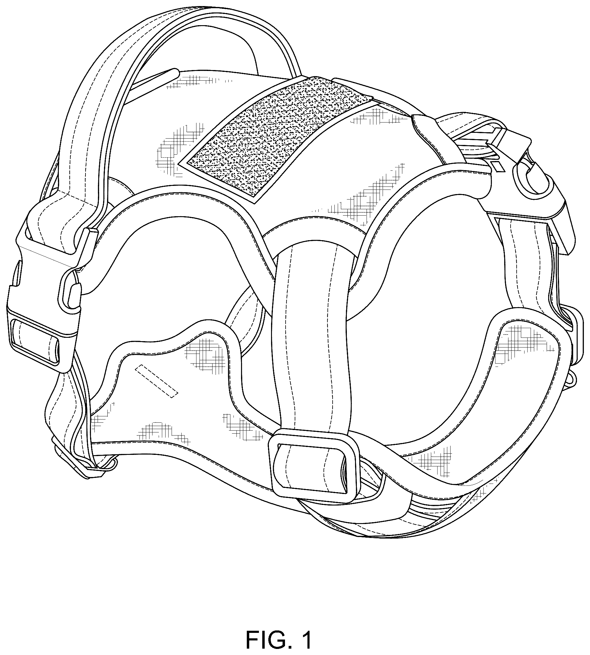 Patent USD1101308 — No-pull dog harness — Figure 1