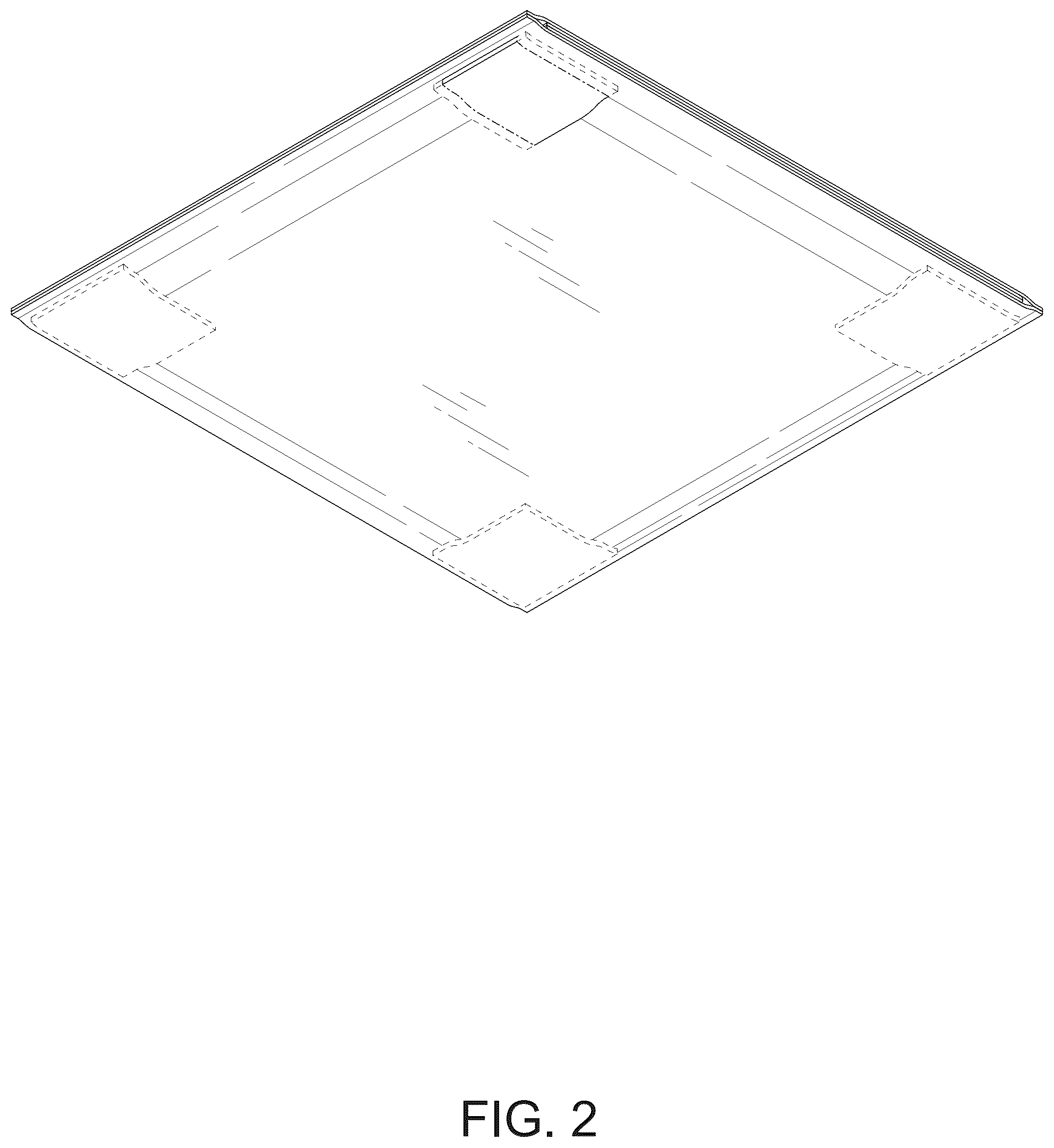 Patent USD1101313 Figure 2 – Adhesive pad for pet urine absorption sheet