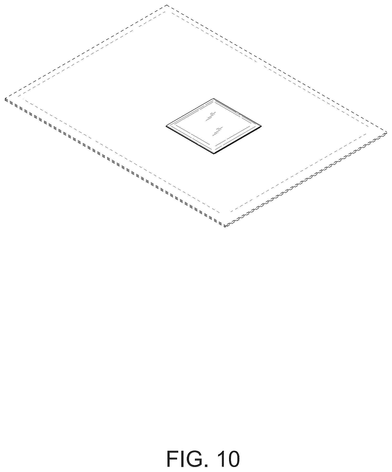 Patent USD1101313 Figure 10 – Adhesive pad for pet urine absorption sheet