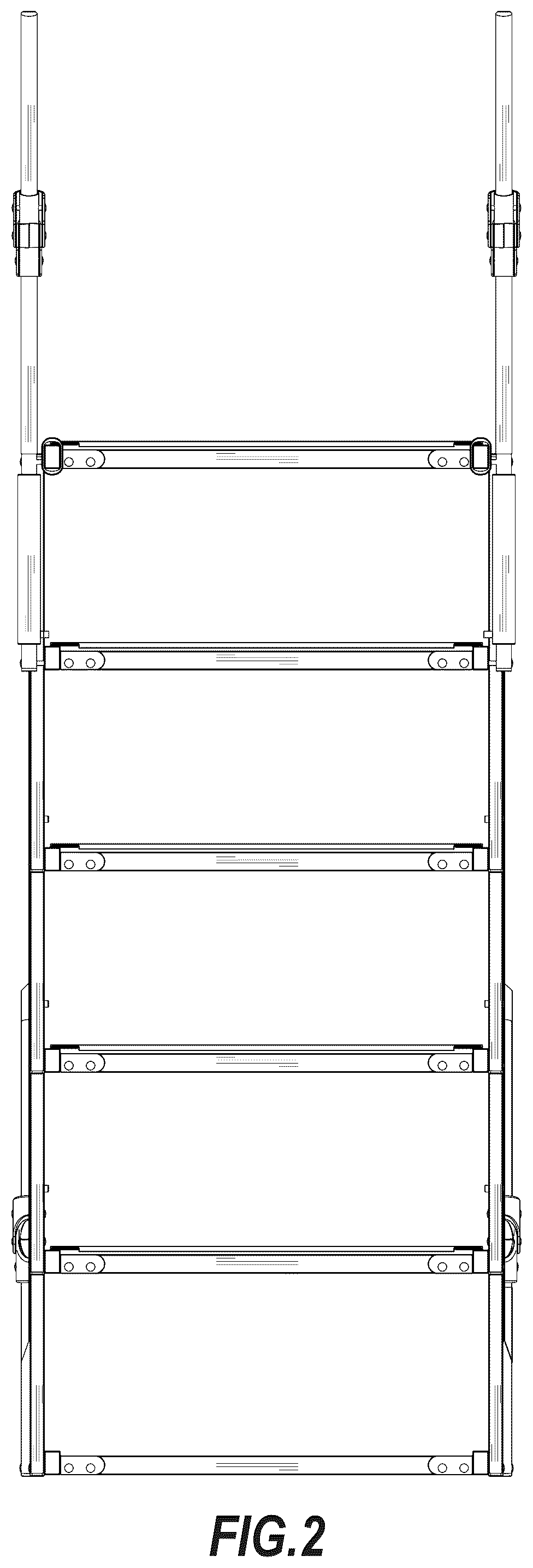 Patent USD1101316 Figure 2 – Pet ladder