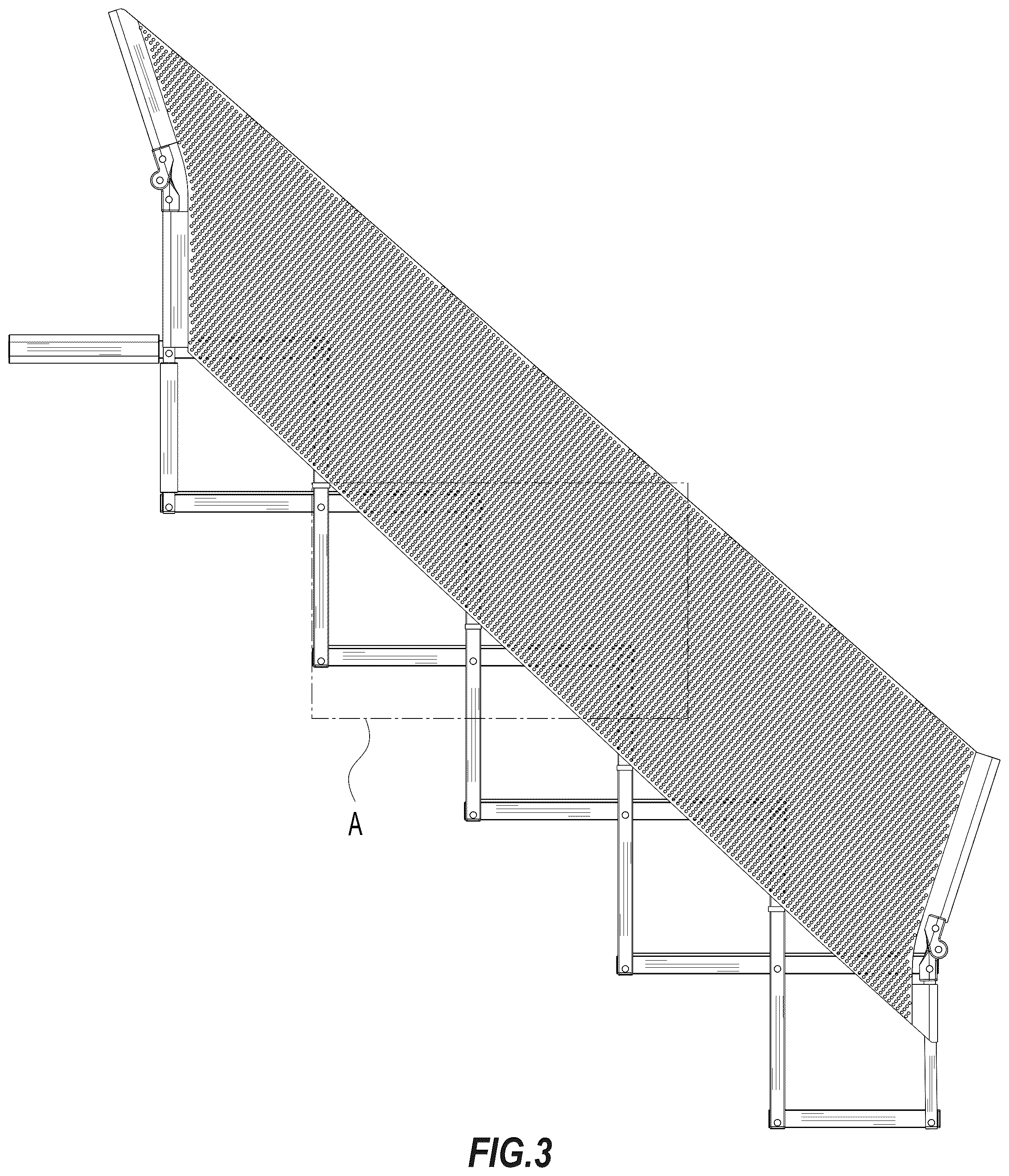 Patent USD1101316 Figure 3 – Pet ladder