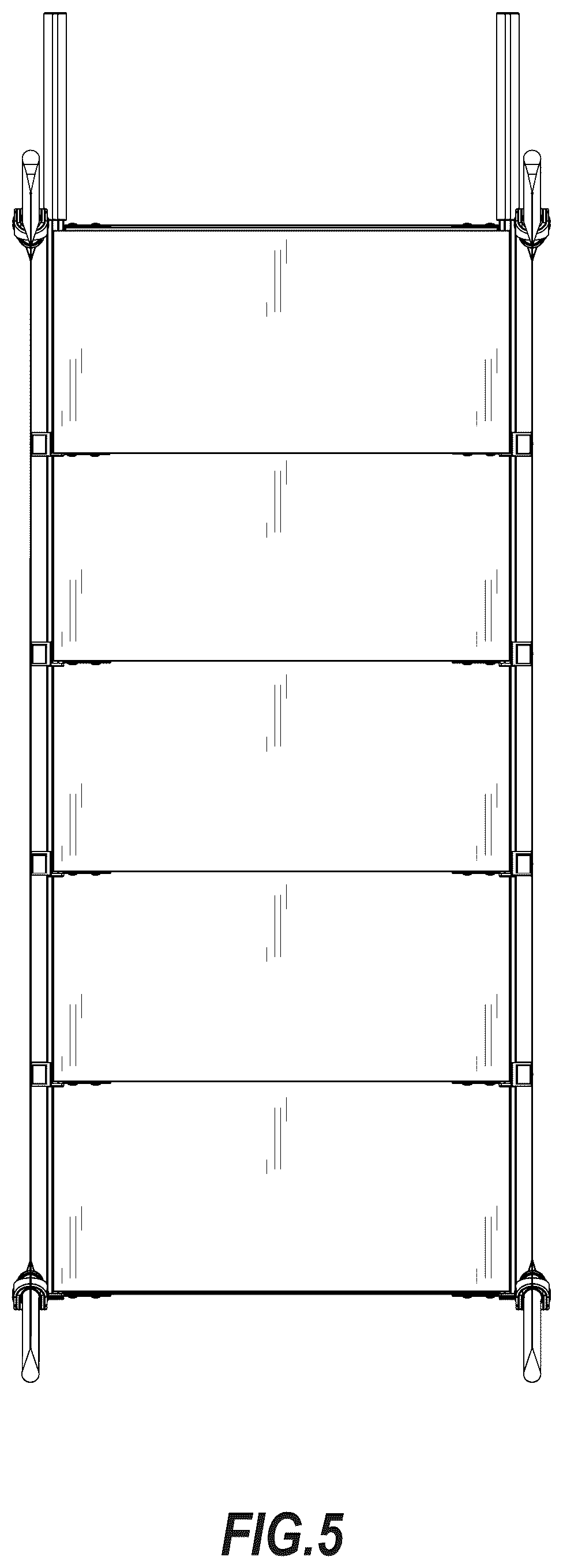 Patent USD1101316 Figure 5 – Pet ladder