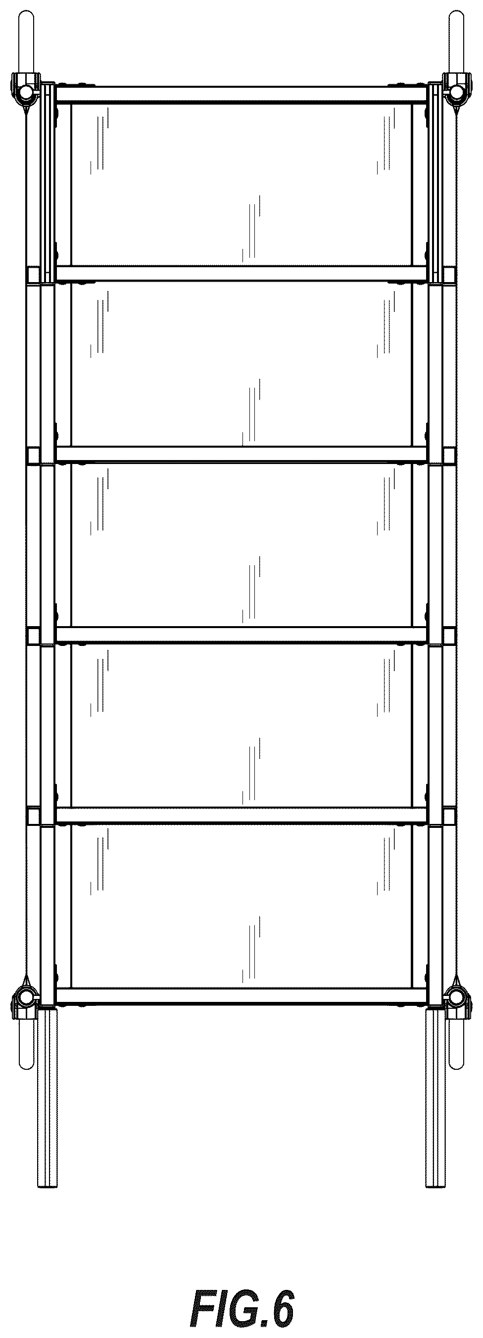 Patent USD1101316 Figure 6 – Pet ladder