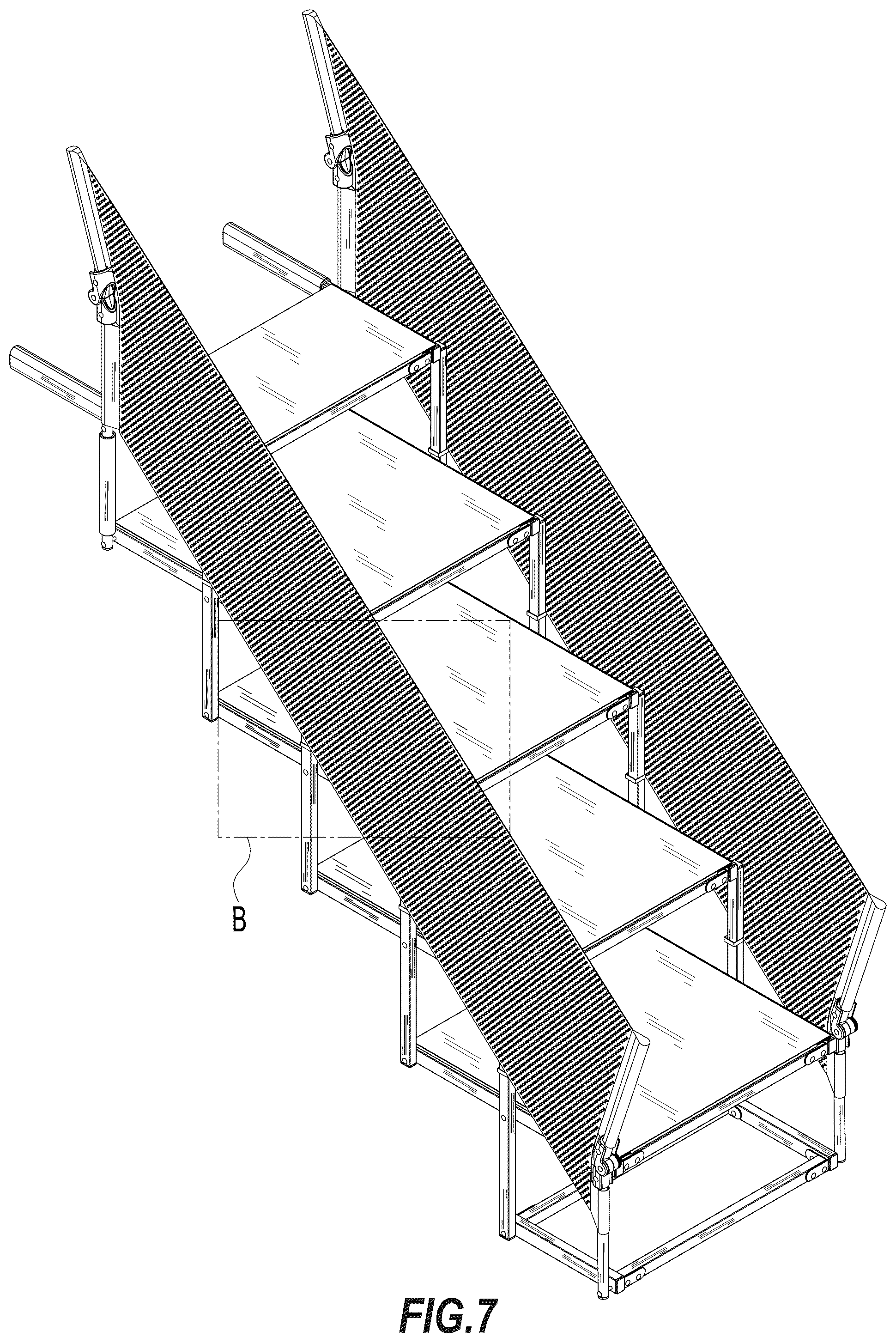 Patent USD1101316 Figure 7 – Pet ladder