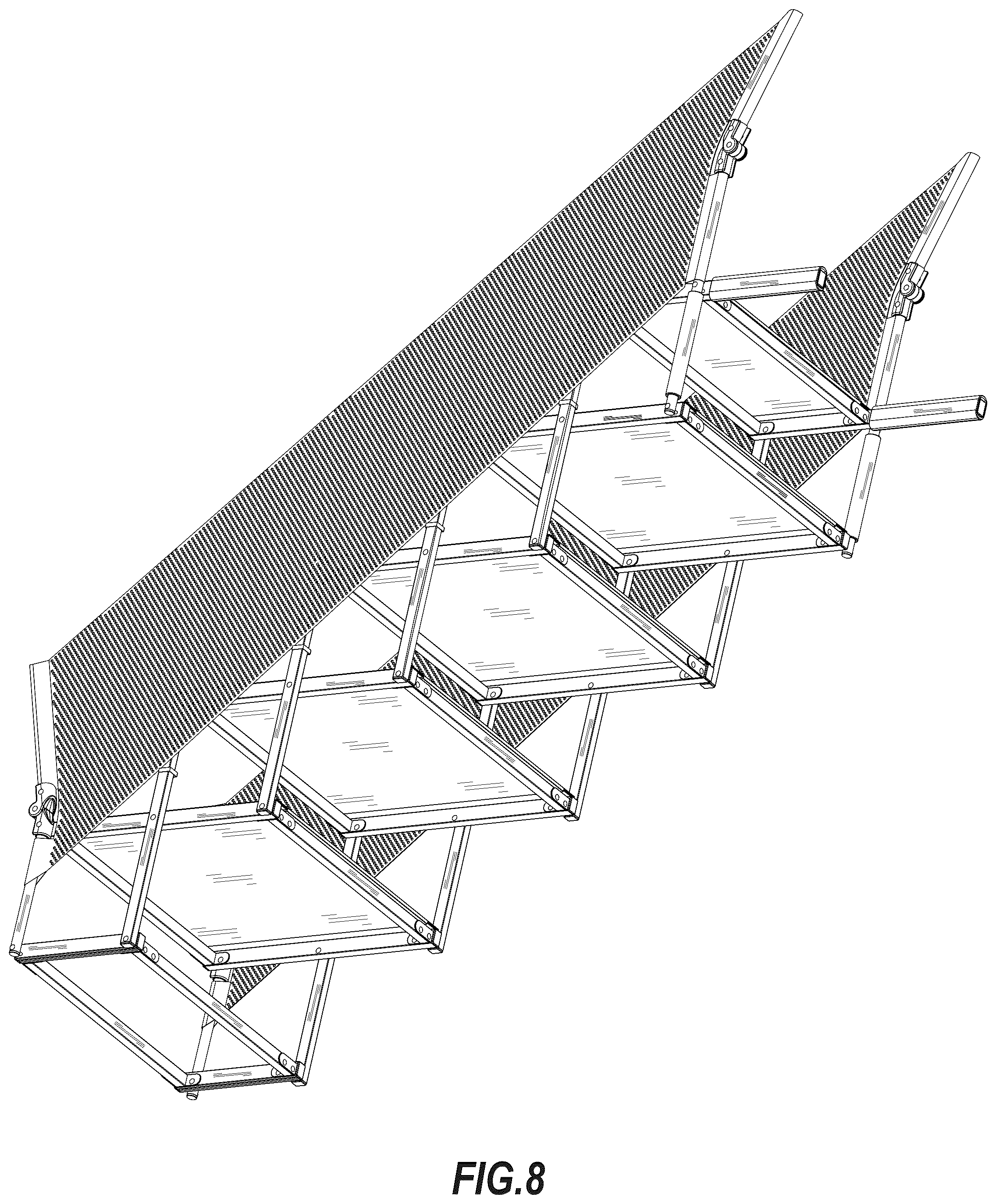 Patent USD1101316 Figure 8 – Pet ladder
