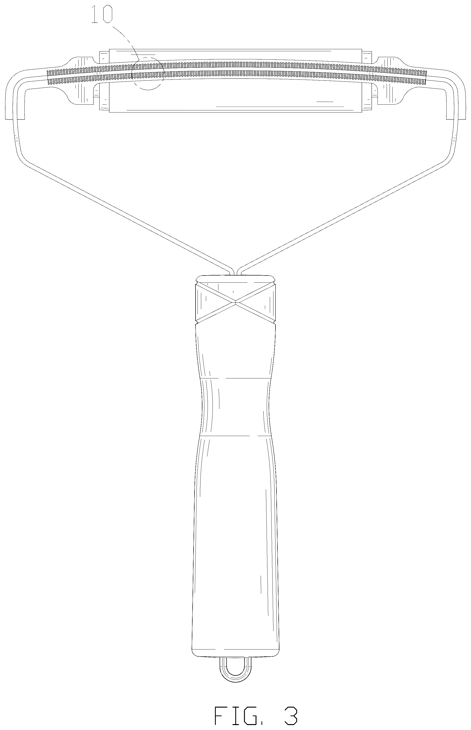 Patent USD1101329 Figure 3 – Lint remover