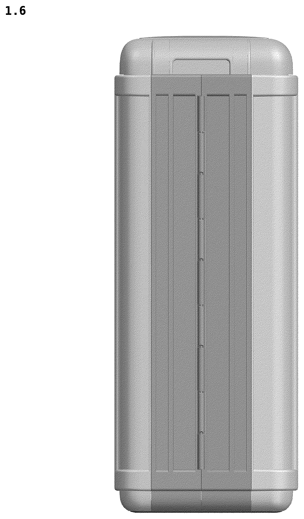 Patent USD1101338 Figure 6 – Refuse receptacle