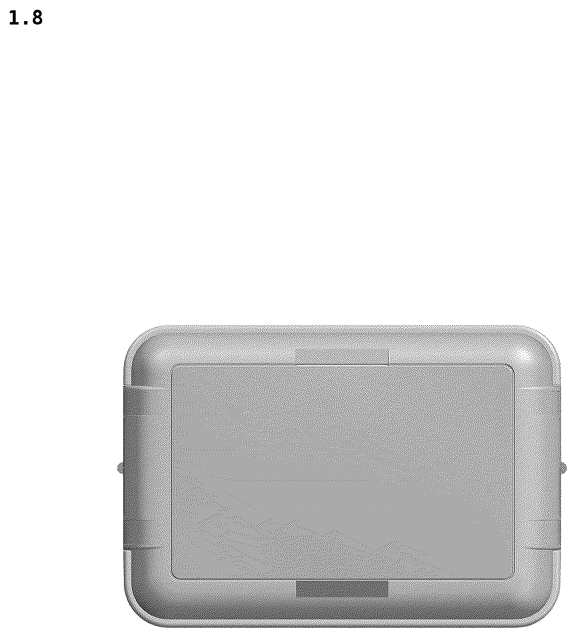 Patent USD1101338 Figure 8 – Refuse receptacle