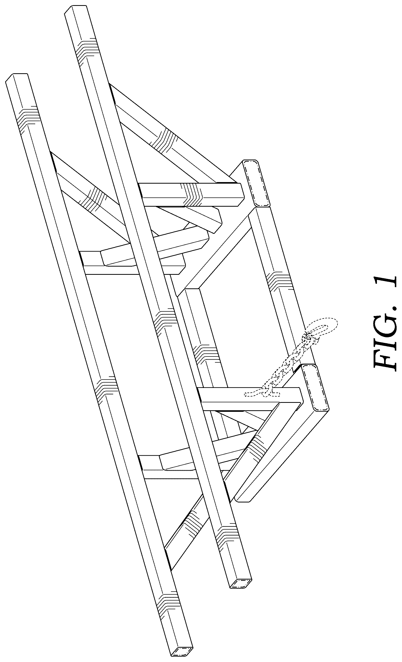 Patent USD1101342 Figure 1 – Cargo lifting device