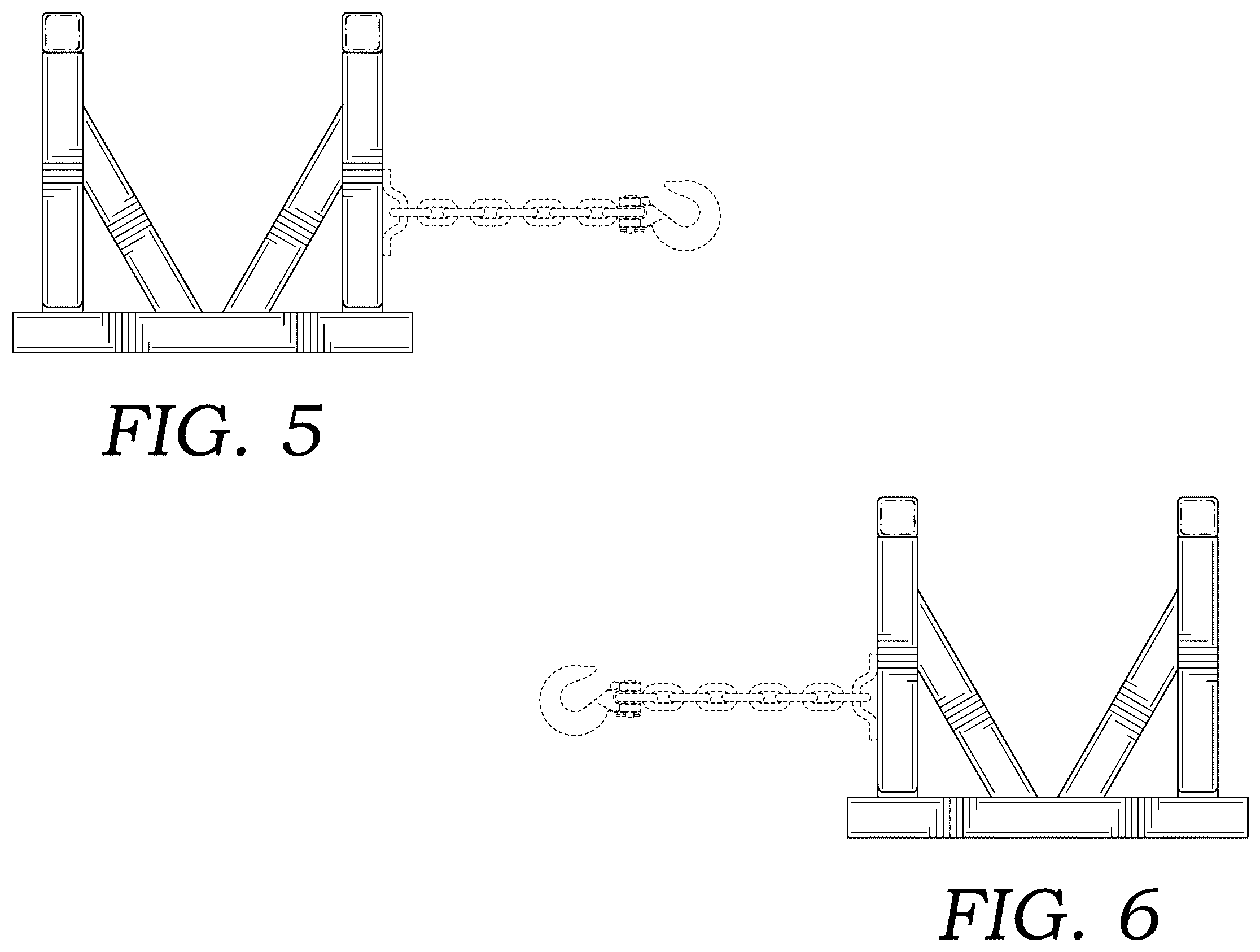 Patent USD1101342 Figure 4 – Cargo lifting device