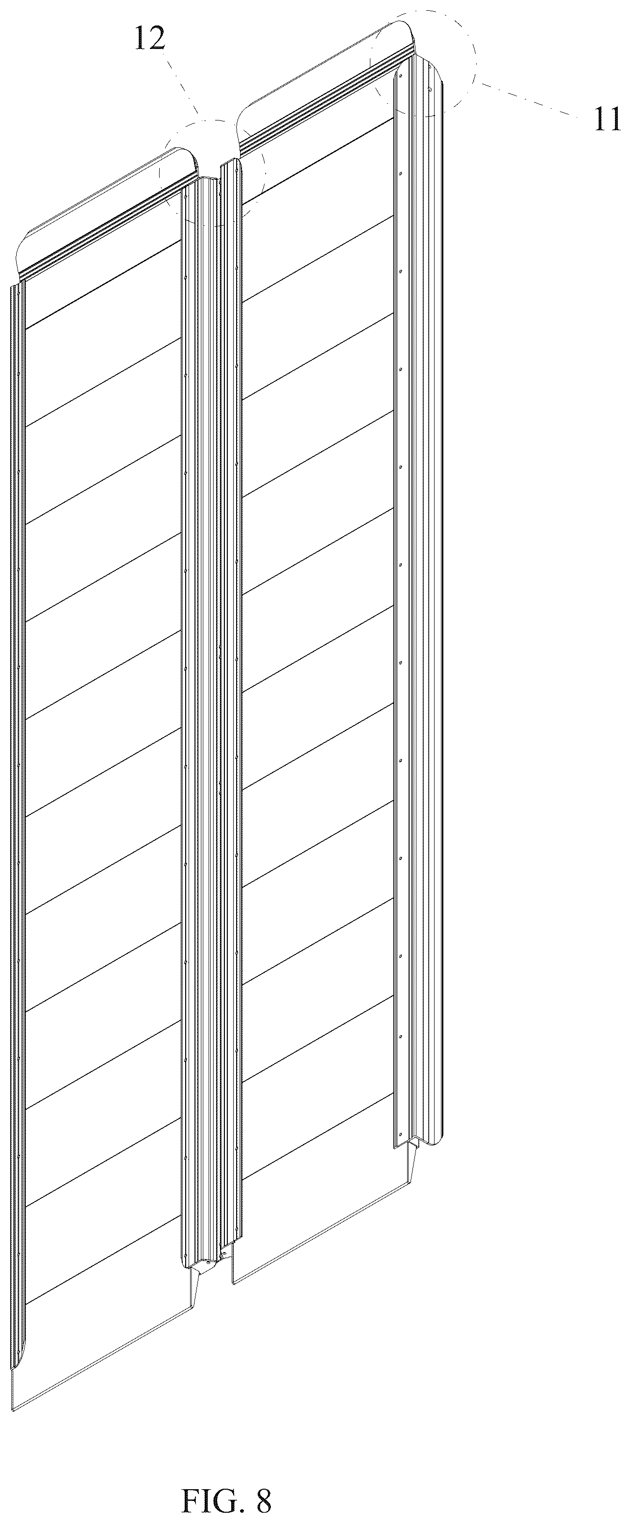 Patent USD1101345 Figure 8 – Wheelchair ramp