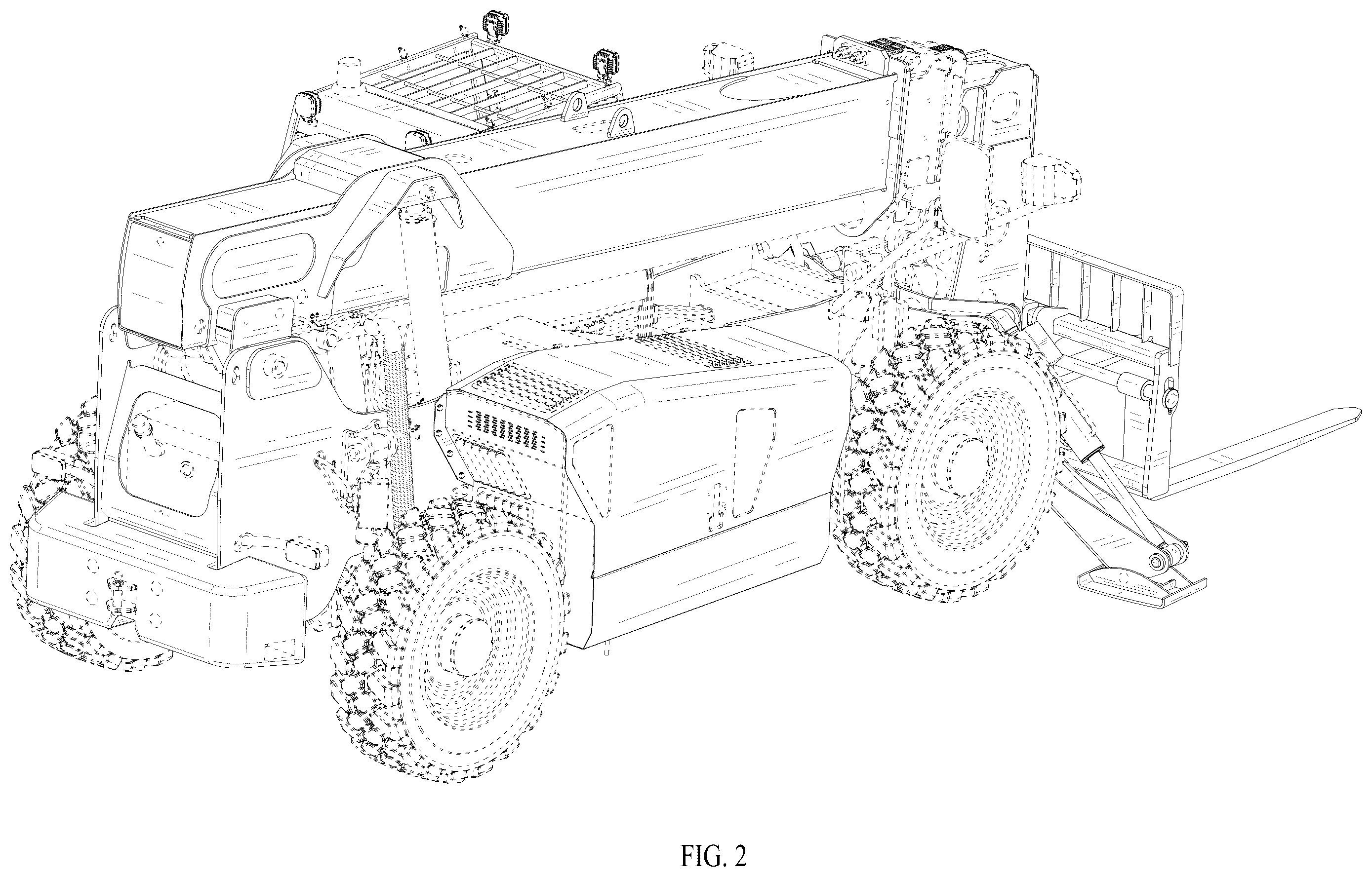 Patent USD1101346 Figure 2 – Forklift